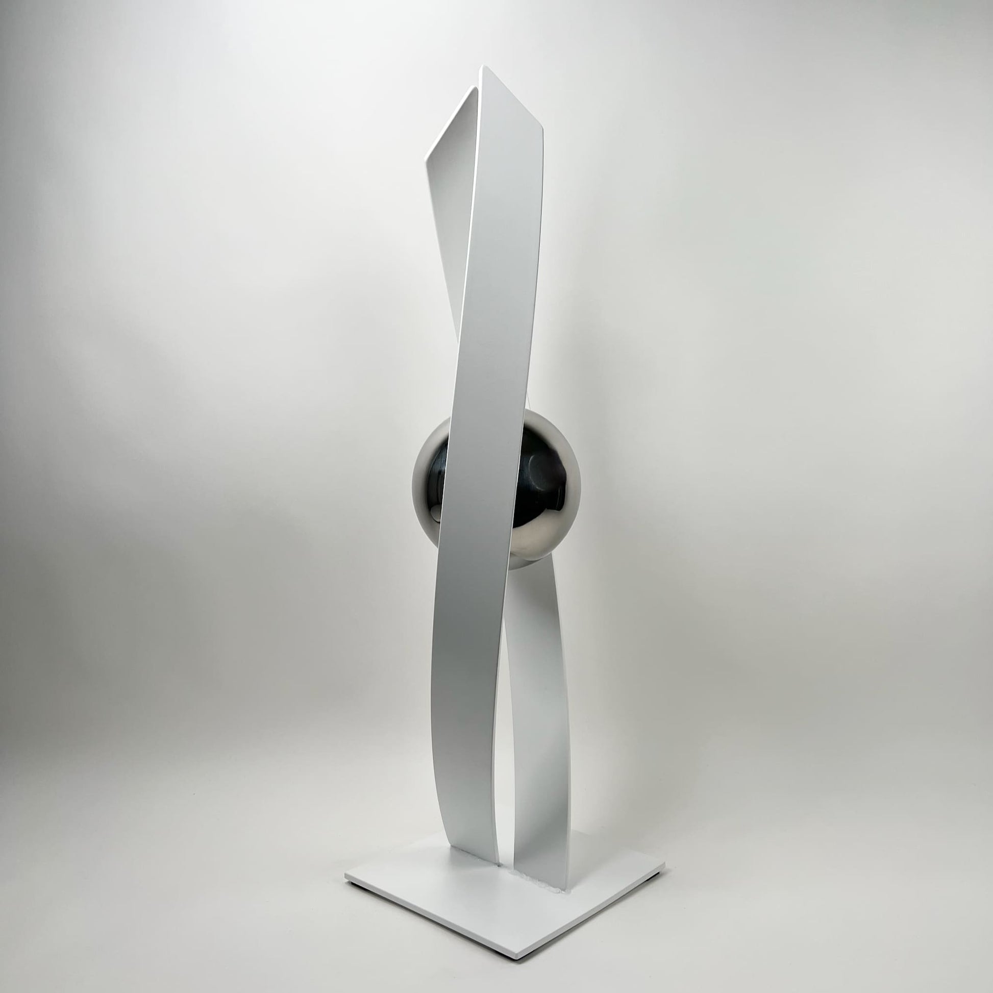 Contemporary metal sculpture series Love Is Presence by Ottawa artist Timothy Gordon Johnson.