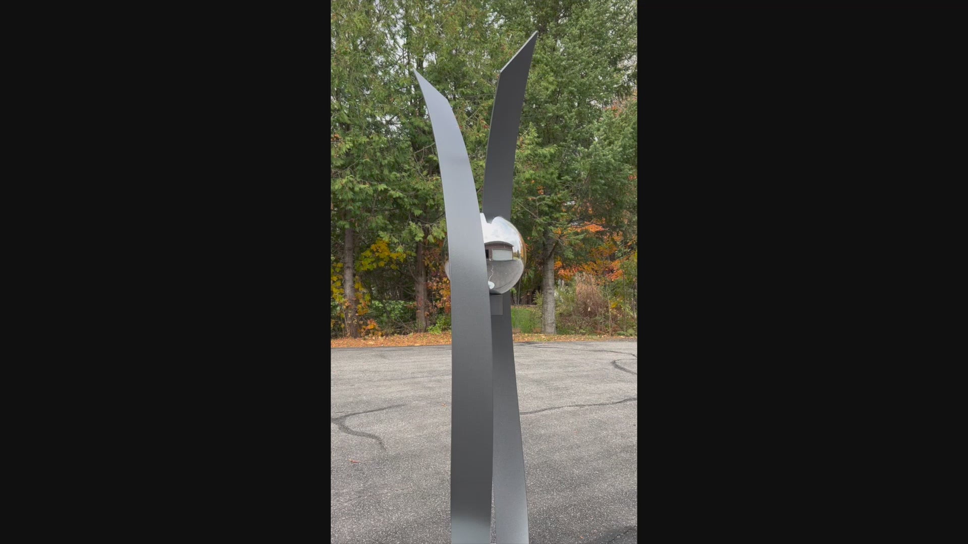 Contemporary metal sculpture Love Is Presence by Ottawa artist Timothy Gordon Johnson