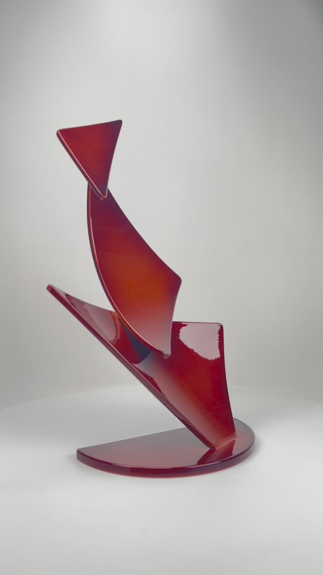 Gordon Johnson Art contemporary metal sculpture, a modern metal art series Flutter by Ottawa artist Timothy Gordon Johnson