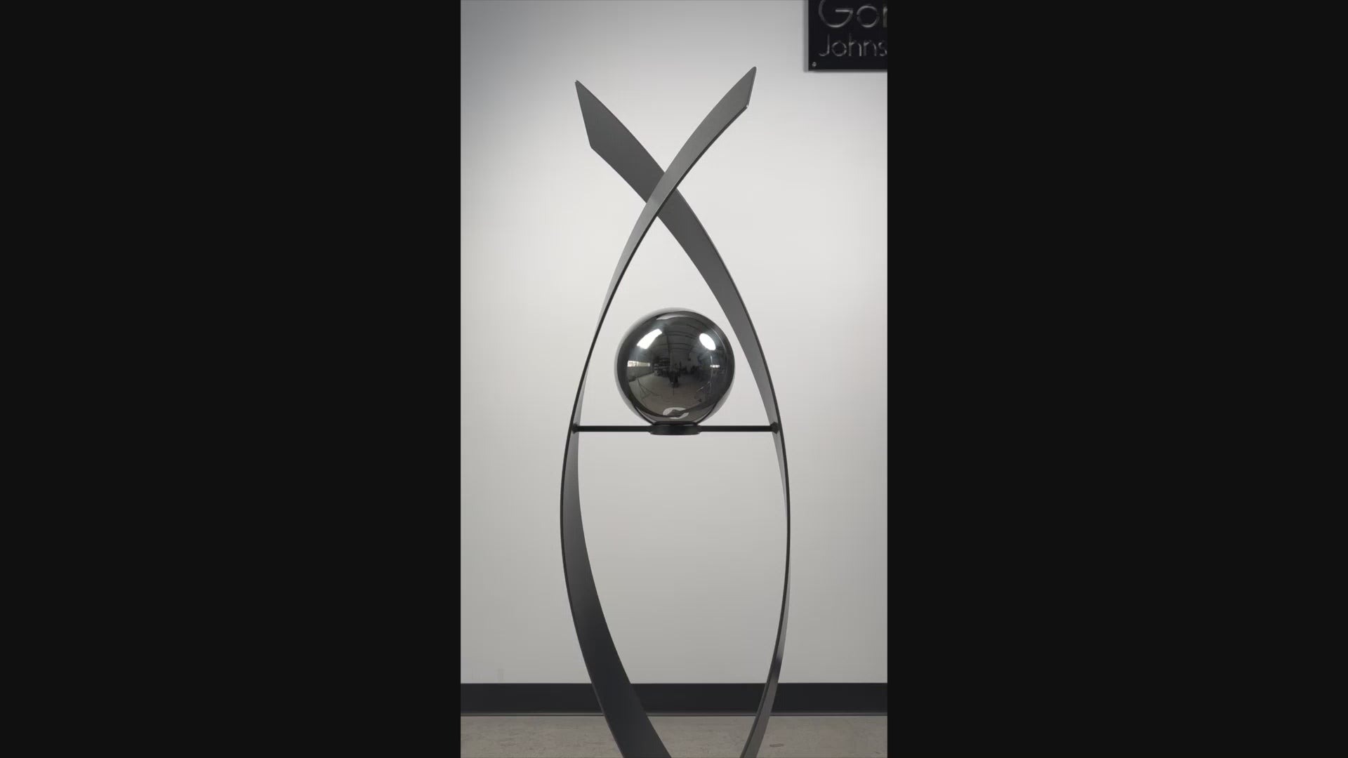 Contemporary metal sculpture Love Is Presence by Ottawa artist Timothy Gordon Johnson