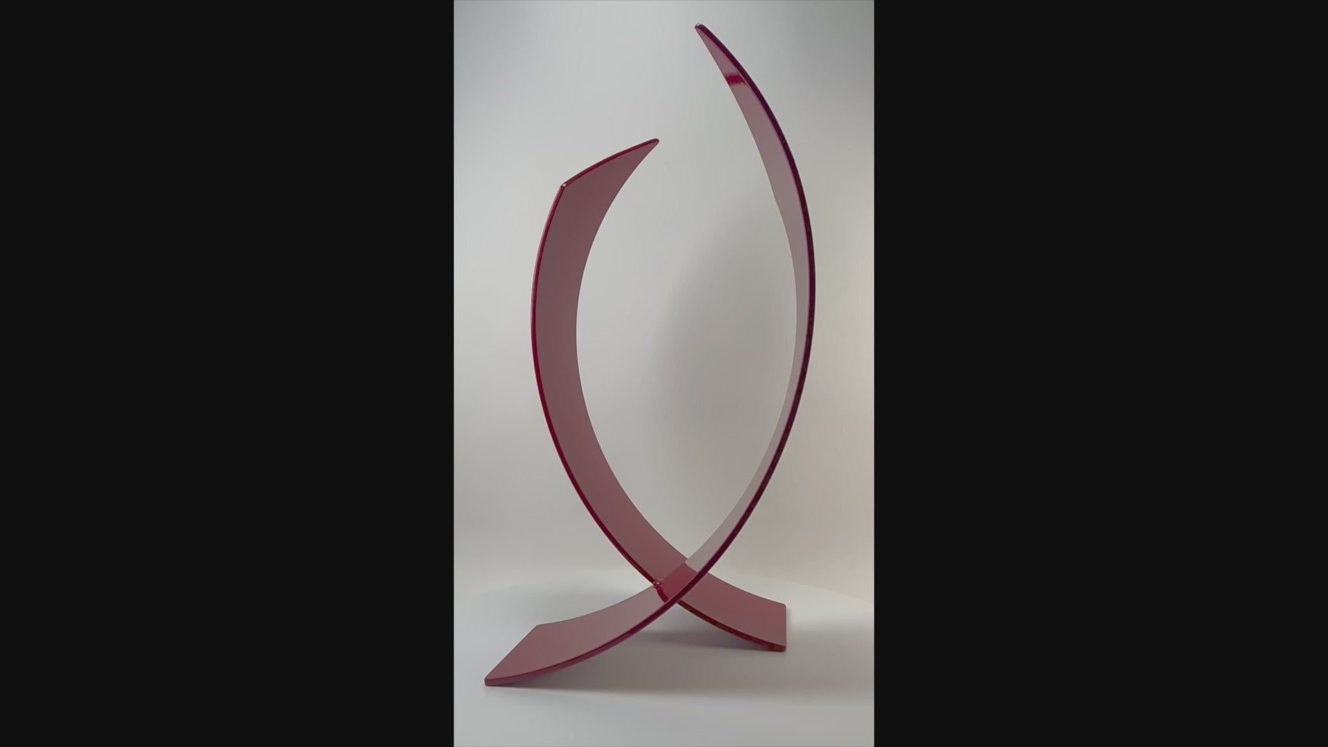 Contemporary metal sculpture “Twin Flame” by Ottawa artist Timothy Gordon Johnson