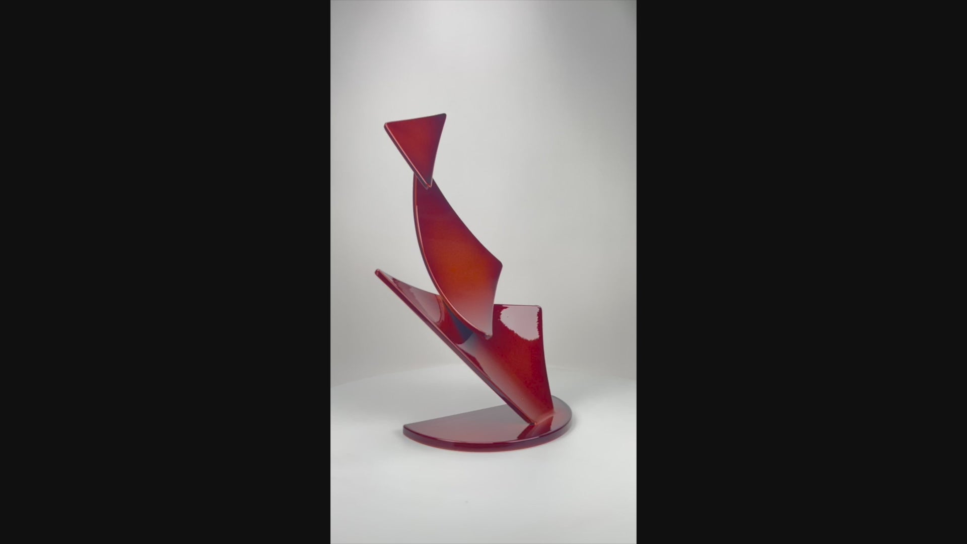 Gordon Johnson Art contemporary metal sculpture, a modern metal art series Flutter by Ottawa artist Timothy Gordon Johnson