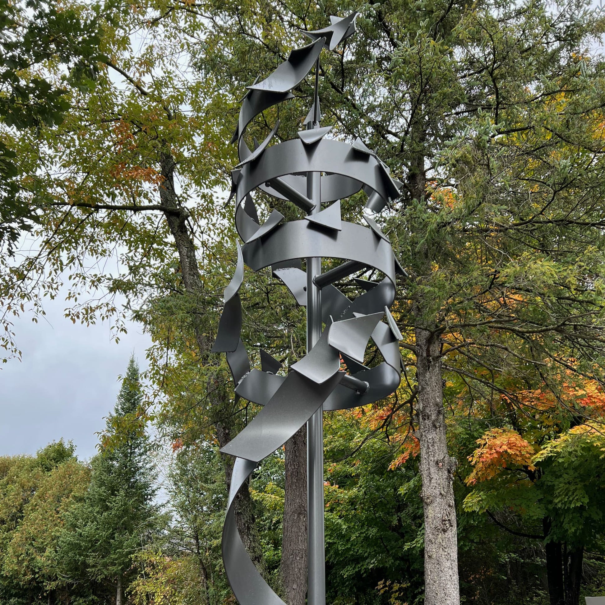 Learning To Soar - Contemporary metal sculpture by Ottawa artist Timothy Gordon Johnson