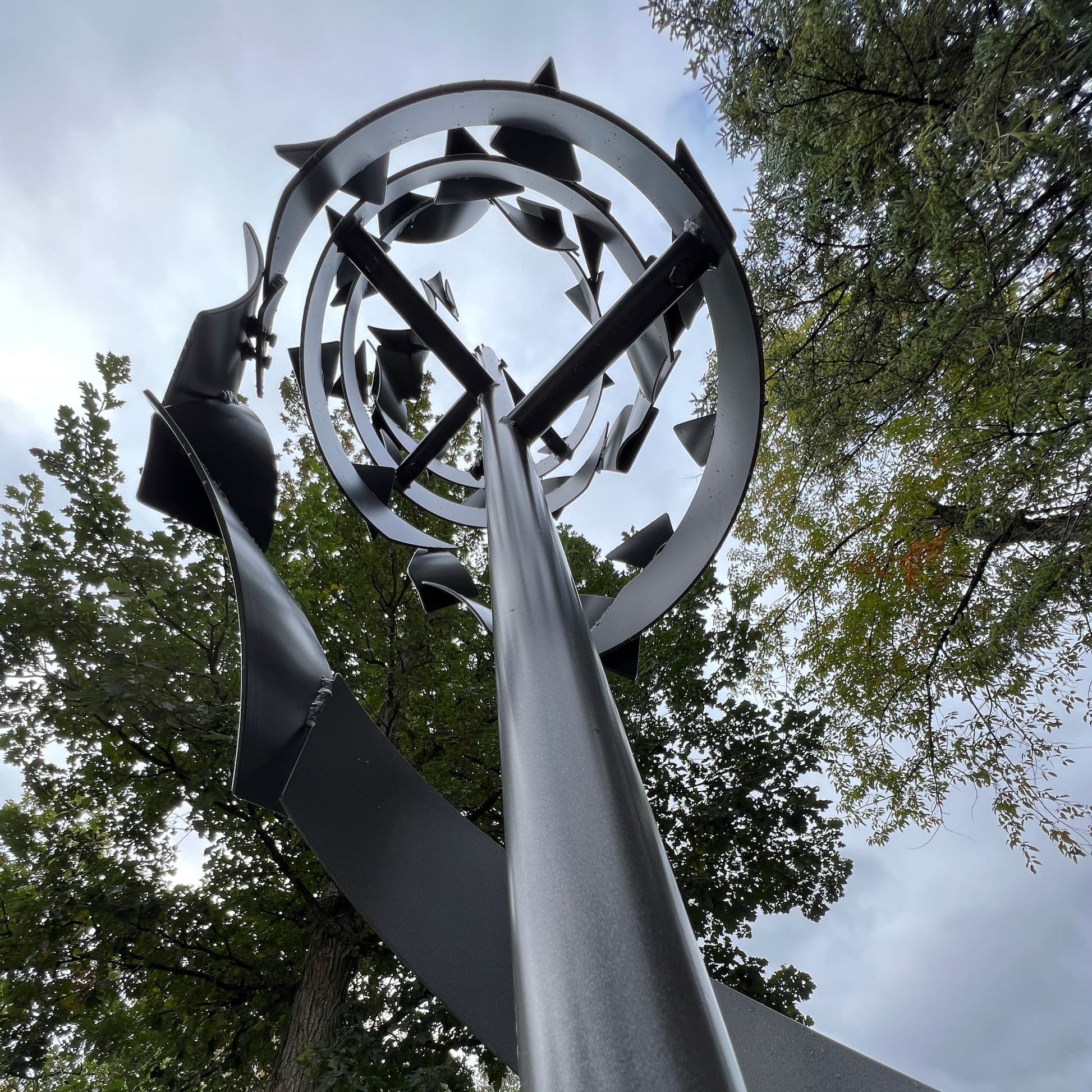 Learning To Soar - Contemporary metal sculpture by Ottawa artist Timothy Gordon Johnson