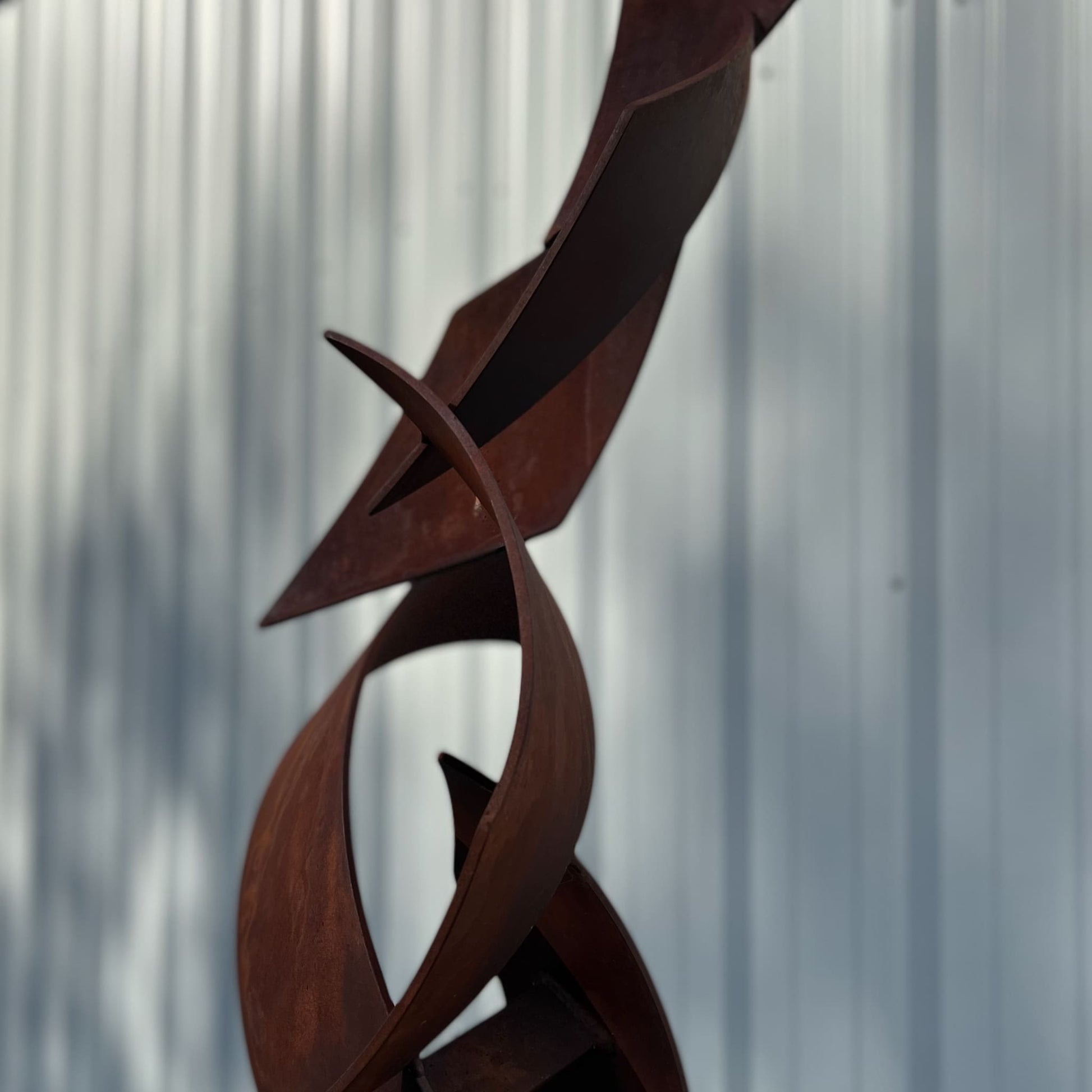 Polygon Flight - Contemporary metal sculpture by Ottawa artist Timothy Gordon Johnson