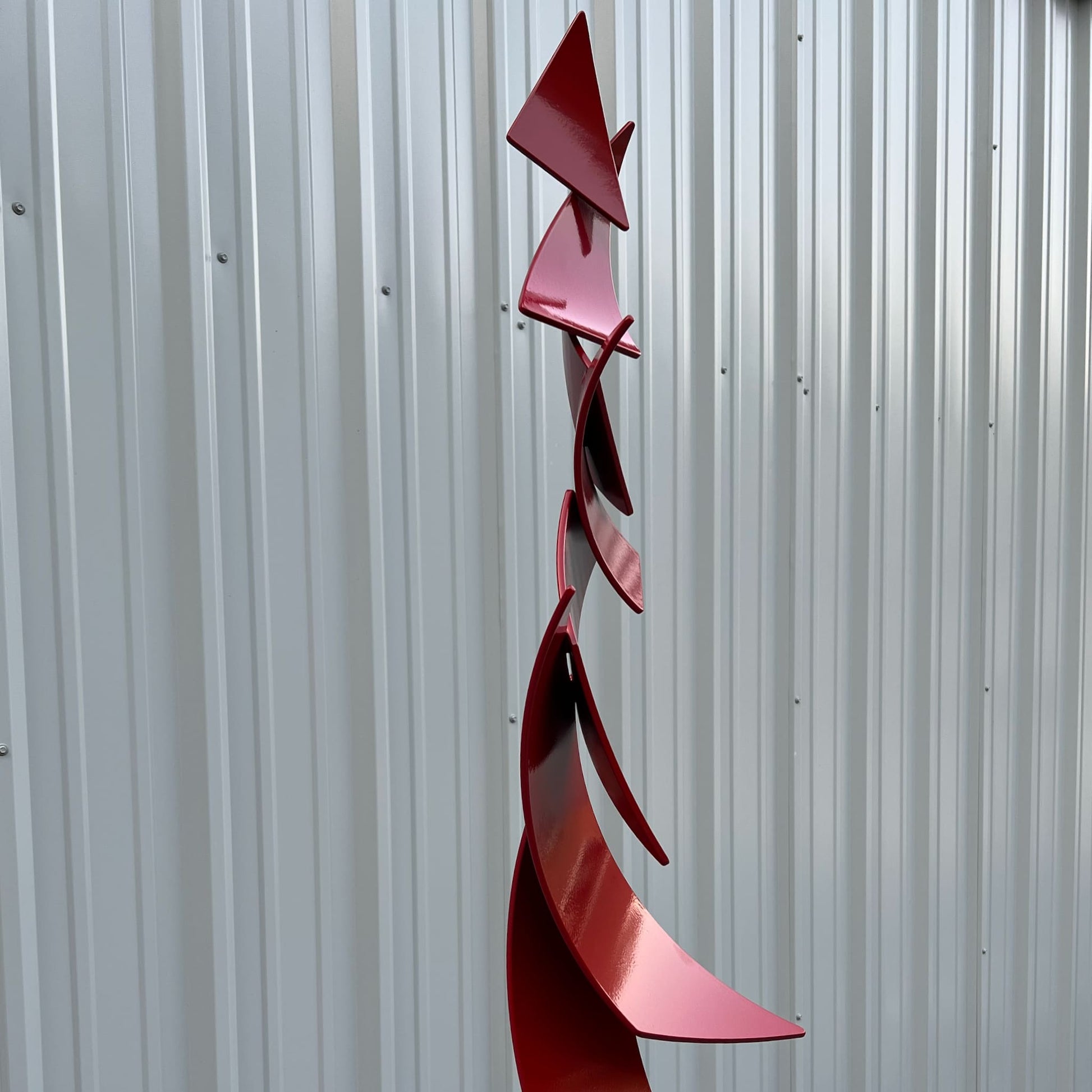 Polygon Flight - Contemporary metal sculpture by Ottawa artist Timothy Gordon Johnson