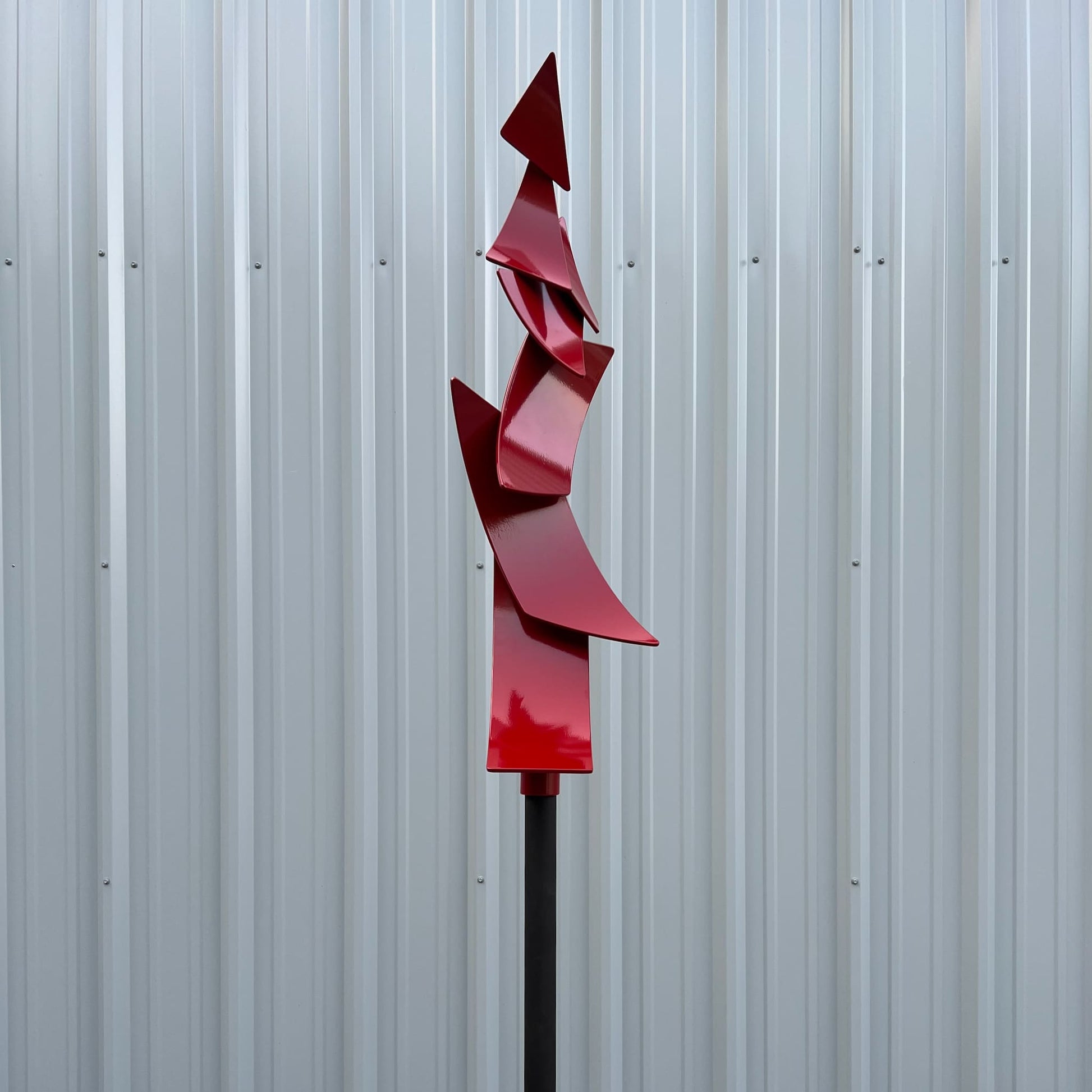 Polygon Flight - Contemporary metal sculpture by Ottawa artist Timothy Gordon Johnson