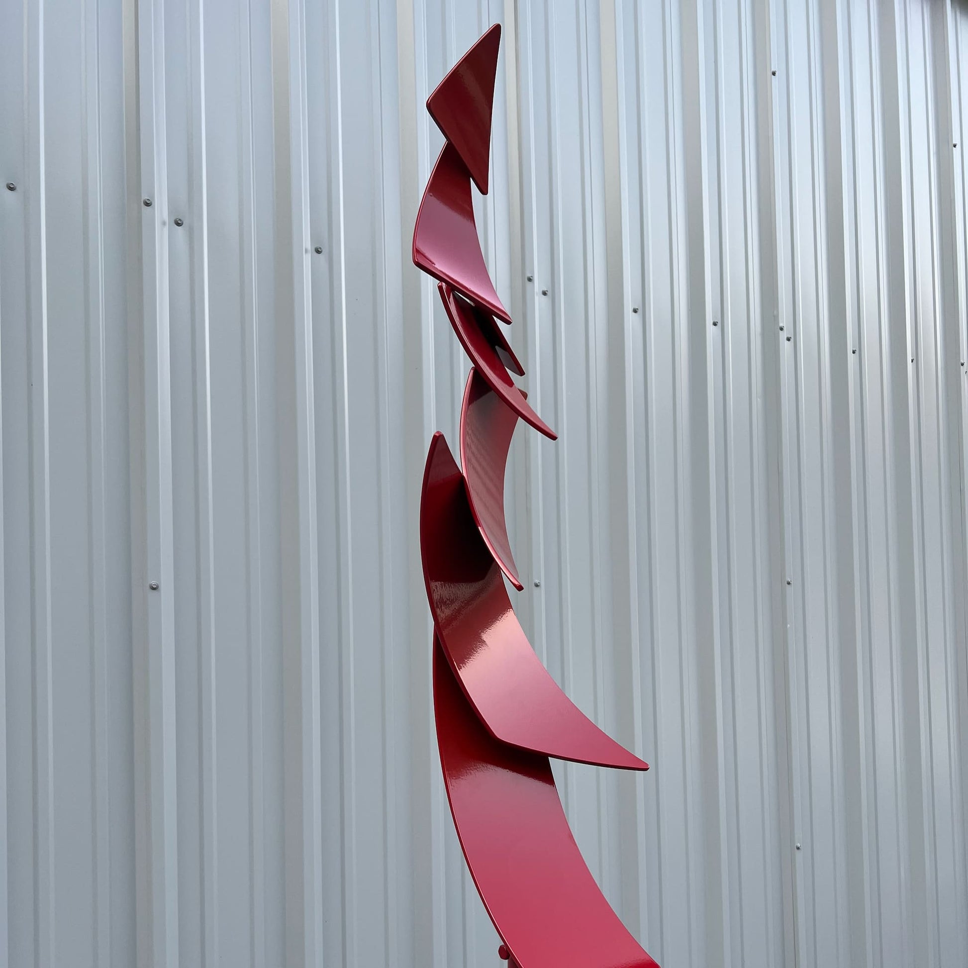 Polygon Flight - Contemporary metal sculpture by Ottawa artist Timothy Gordon Johnson