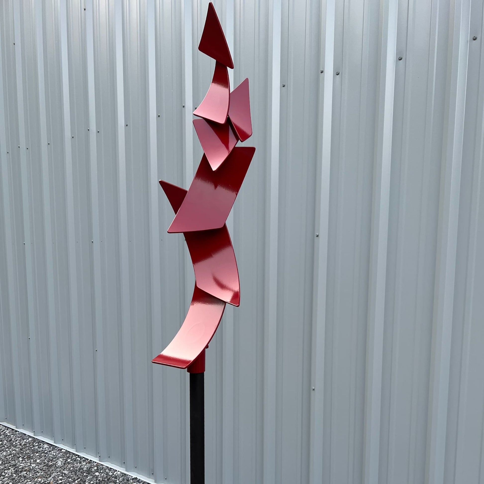 Polygon Flight - Contemporary metal sculpture by Ottawa artist Timothy Gordon Johnson