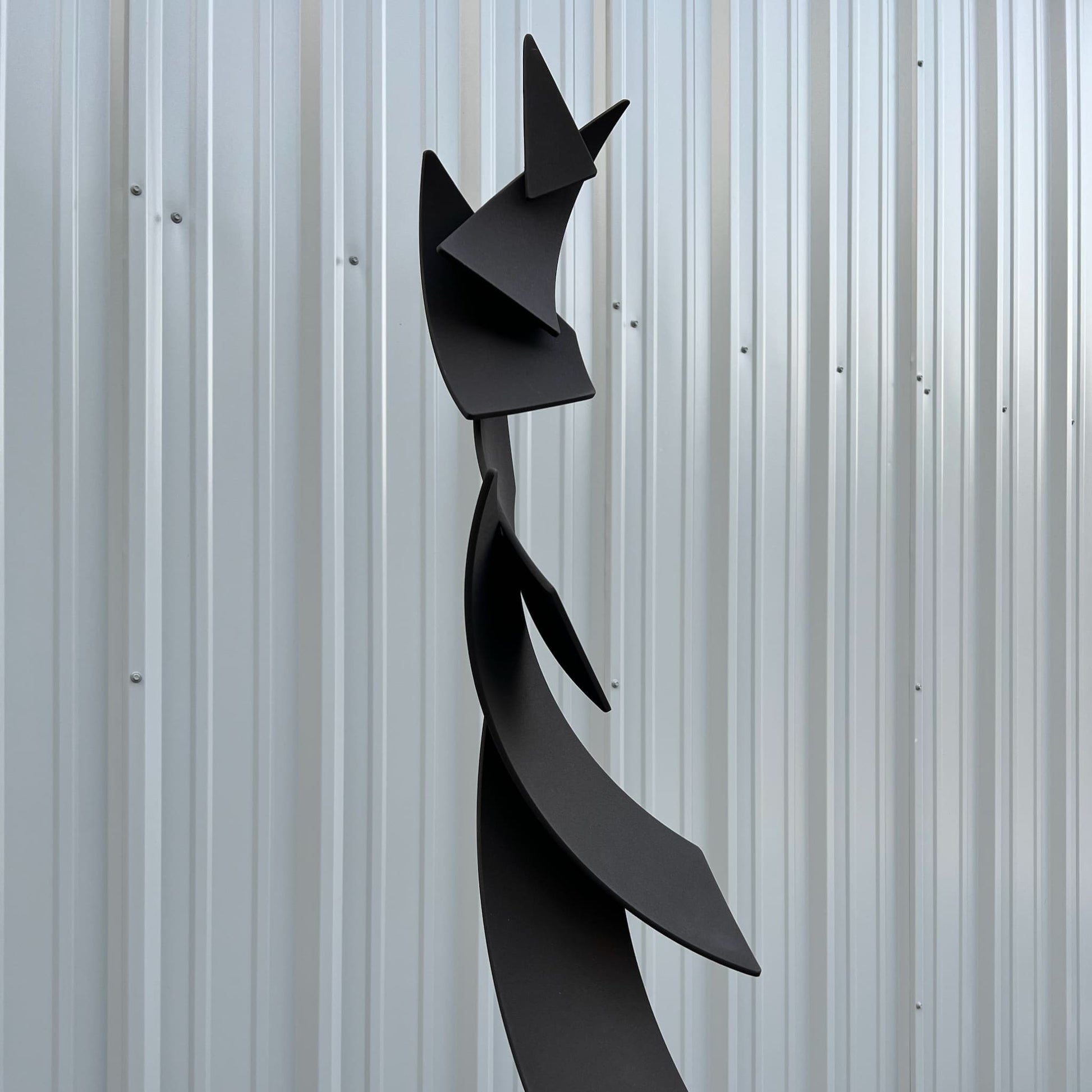 Polygon Flight - Contemporary metal sculpture by Ottawa artist Timothy Gordon Johnson