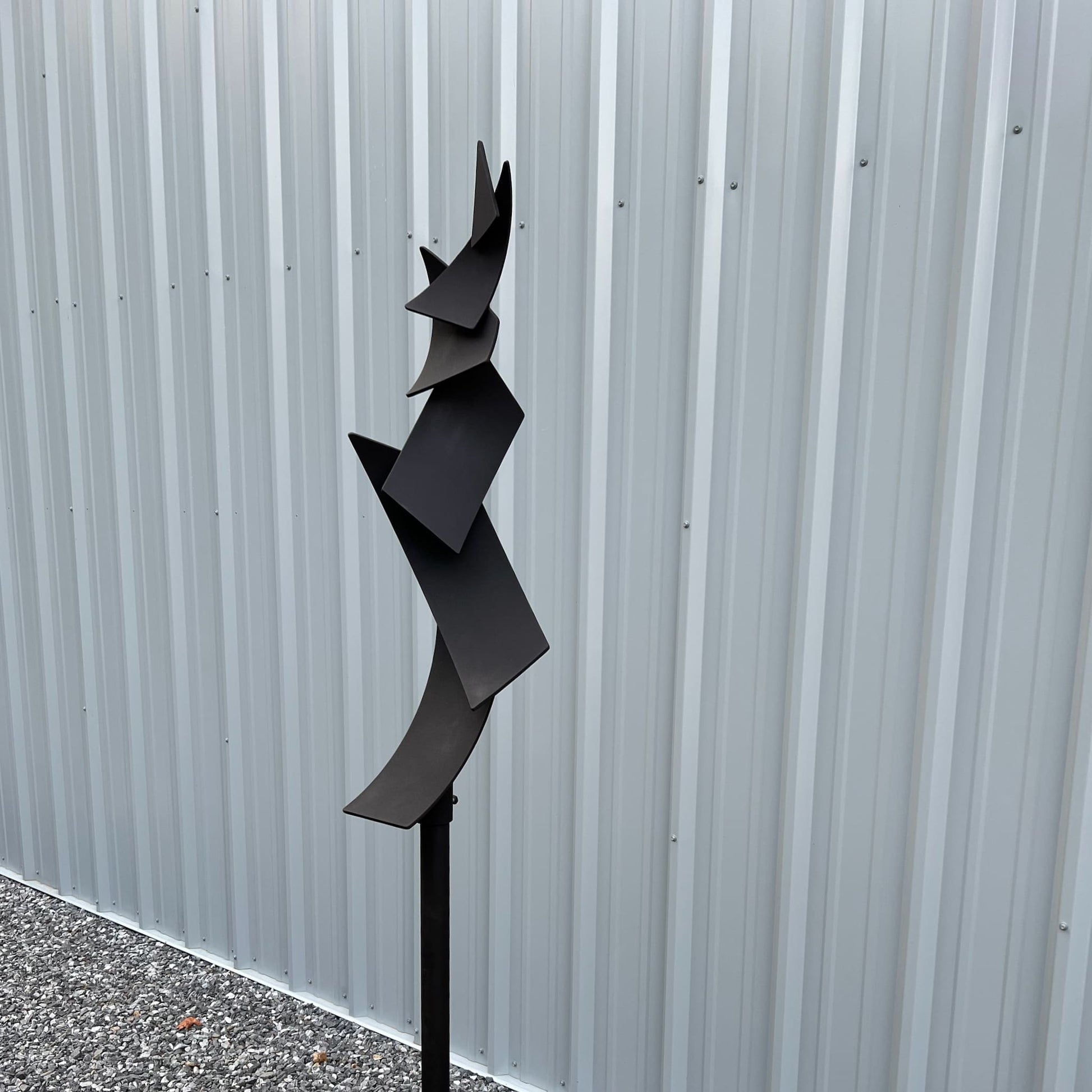 Polygon Flight - Contemporary metal sculpture by Ottawa artist Timothy Gordon Johnson