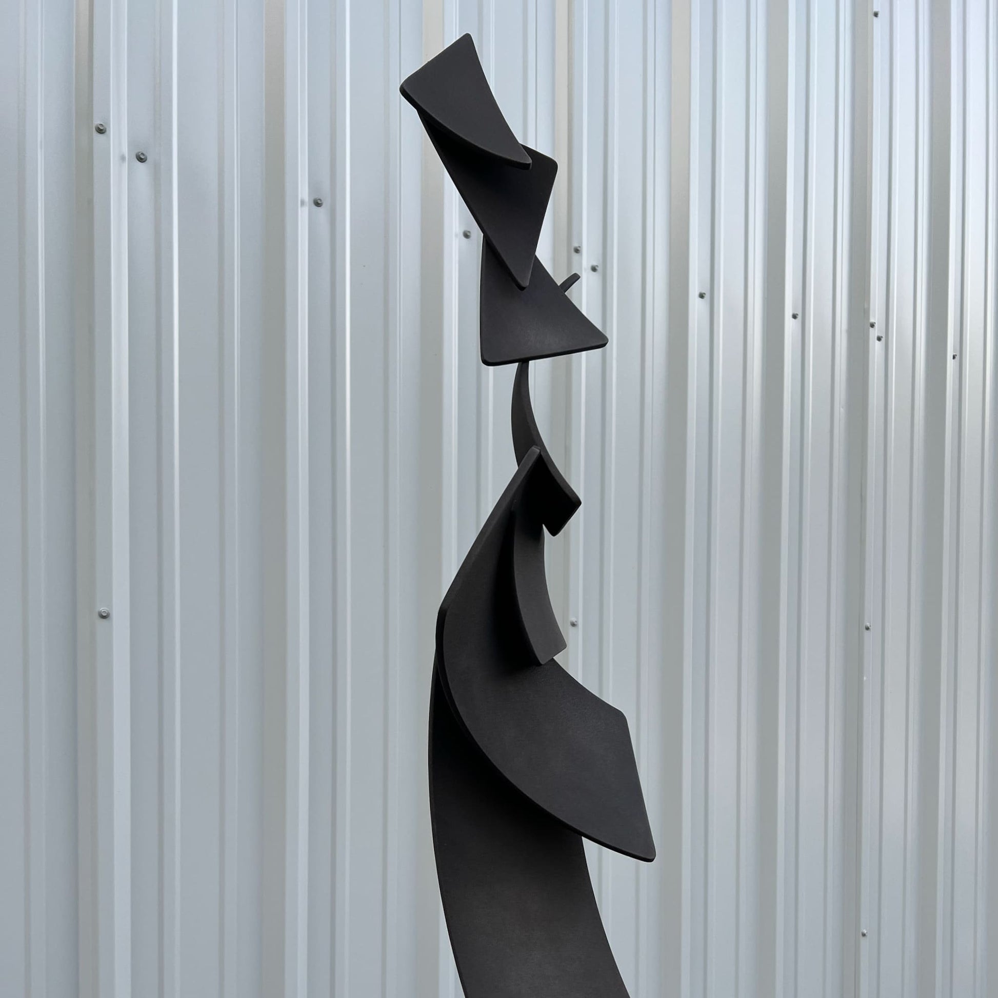 Polygon Flight - Contemporary metal sculpture by Ottawa artist Timothy Gordon Johnson