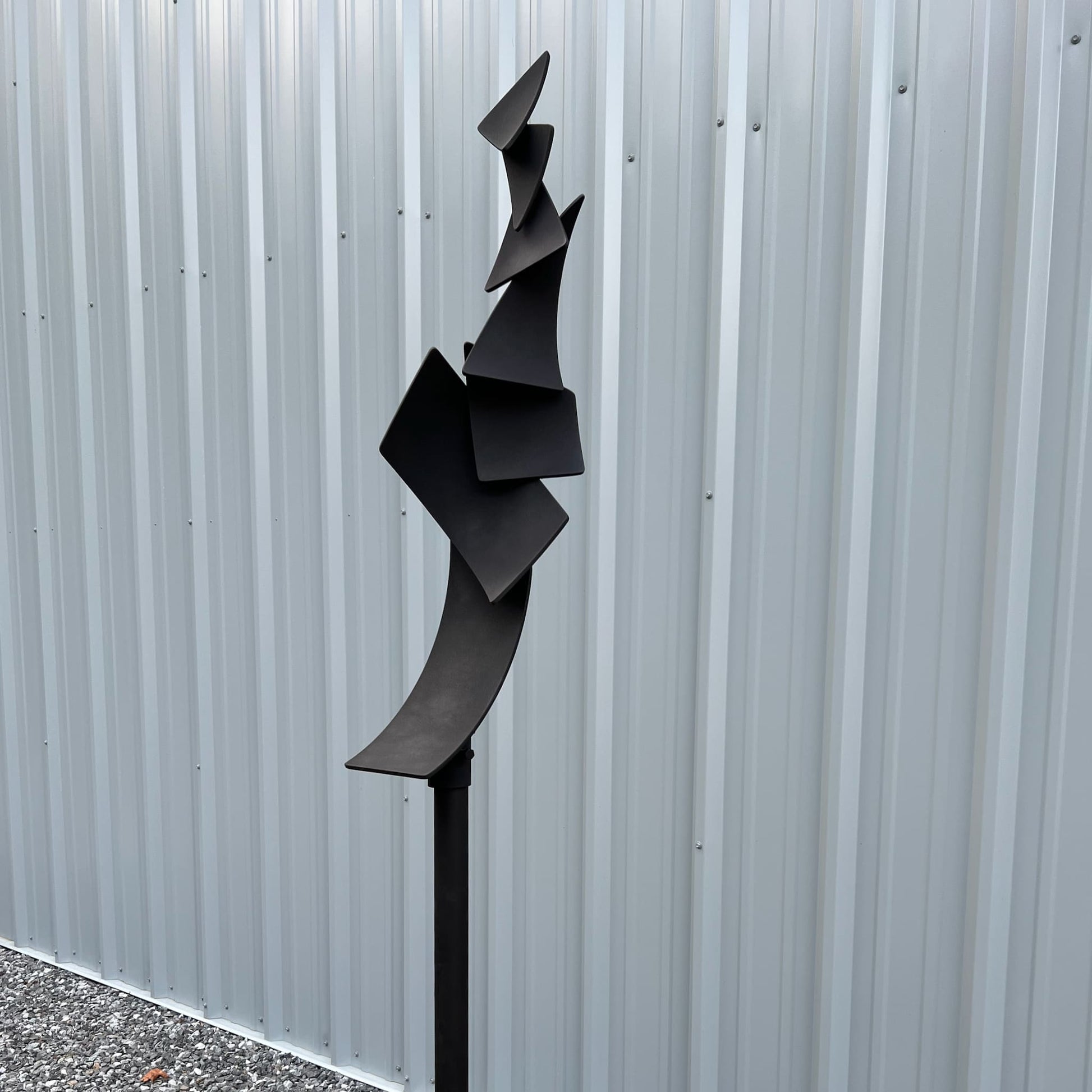 Polygon Flight - Contemporary metal sculpture by Ottawa artist Timothy Gordon Johnson