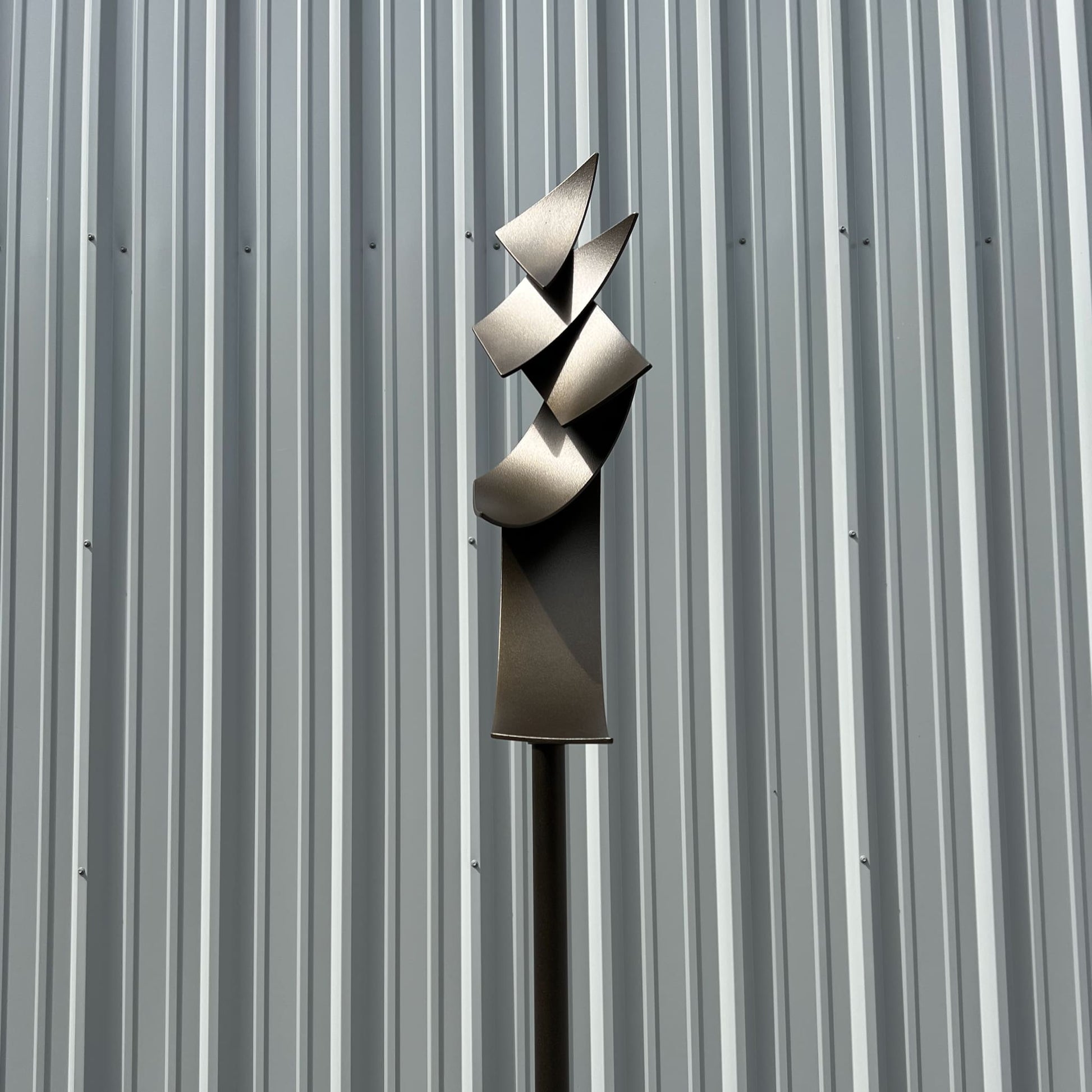 Polygon Flight - Contemporary metal sculpture by Ottawa artist Timothy Gordon Johnson