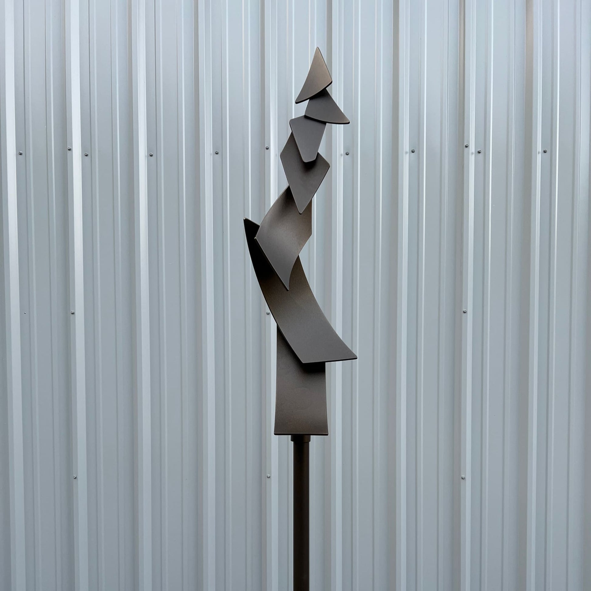 Polygon Flight - Contemporary metal sculpture by Ottawa artist Timothy Gordon Johnson