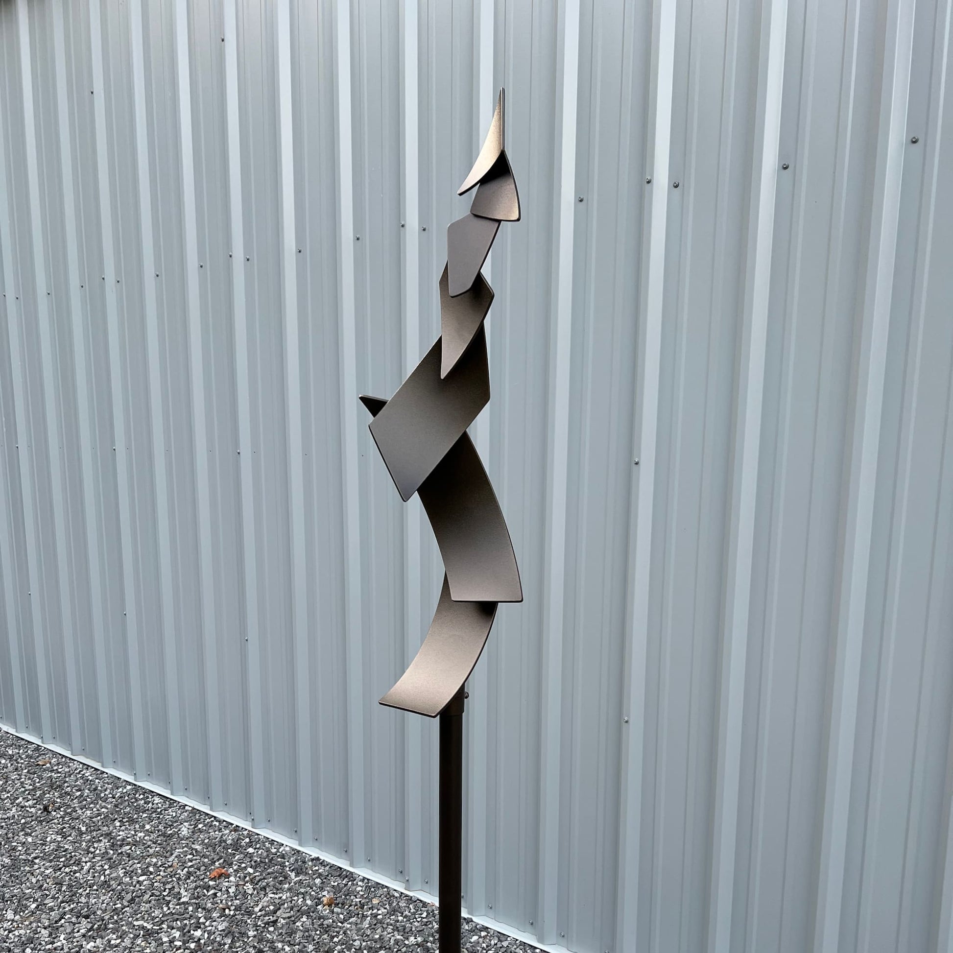 Polygon Flight - Contemporary metal sculpture by Ottawa artist Timothy Gordon Johnson