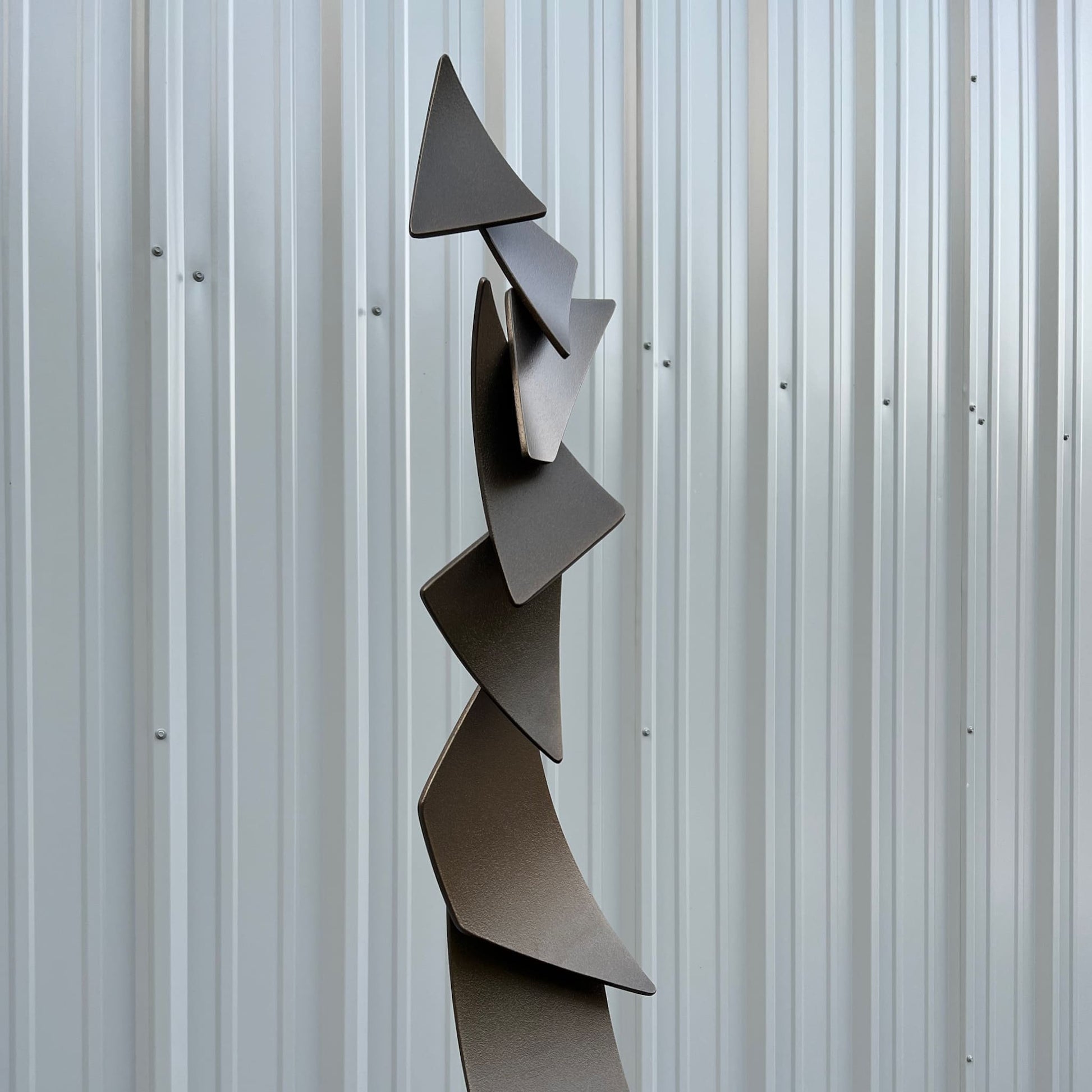 Polygon Flight - Contemporary metal sculpture by Ottawa artist Timothy Gordon Johnson