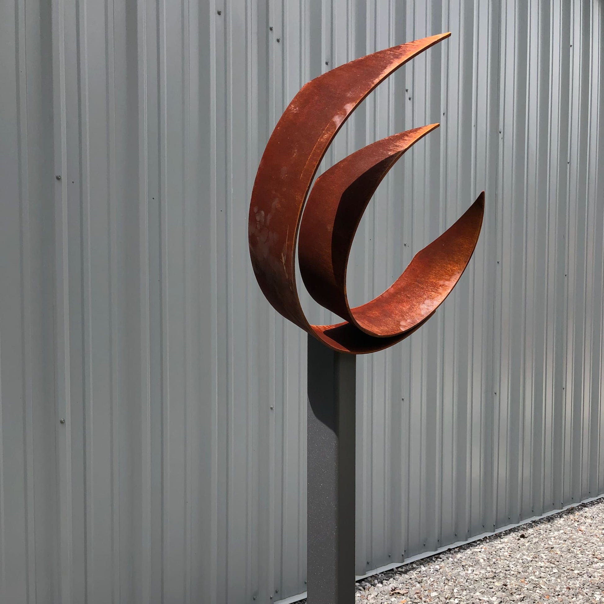 Point Pelee - Contemporary metal sculpture by Ottawa artist Timothy Gordon Johnson