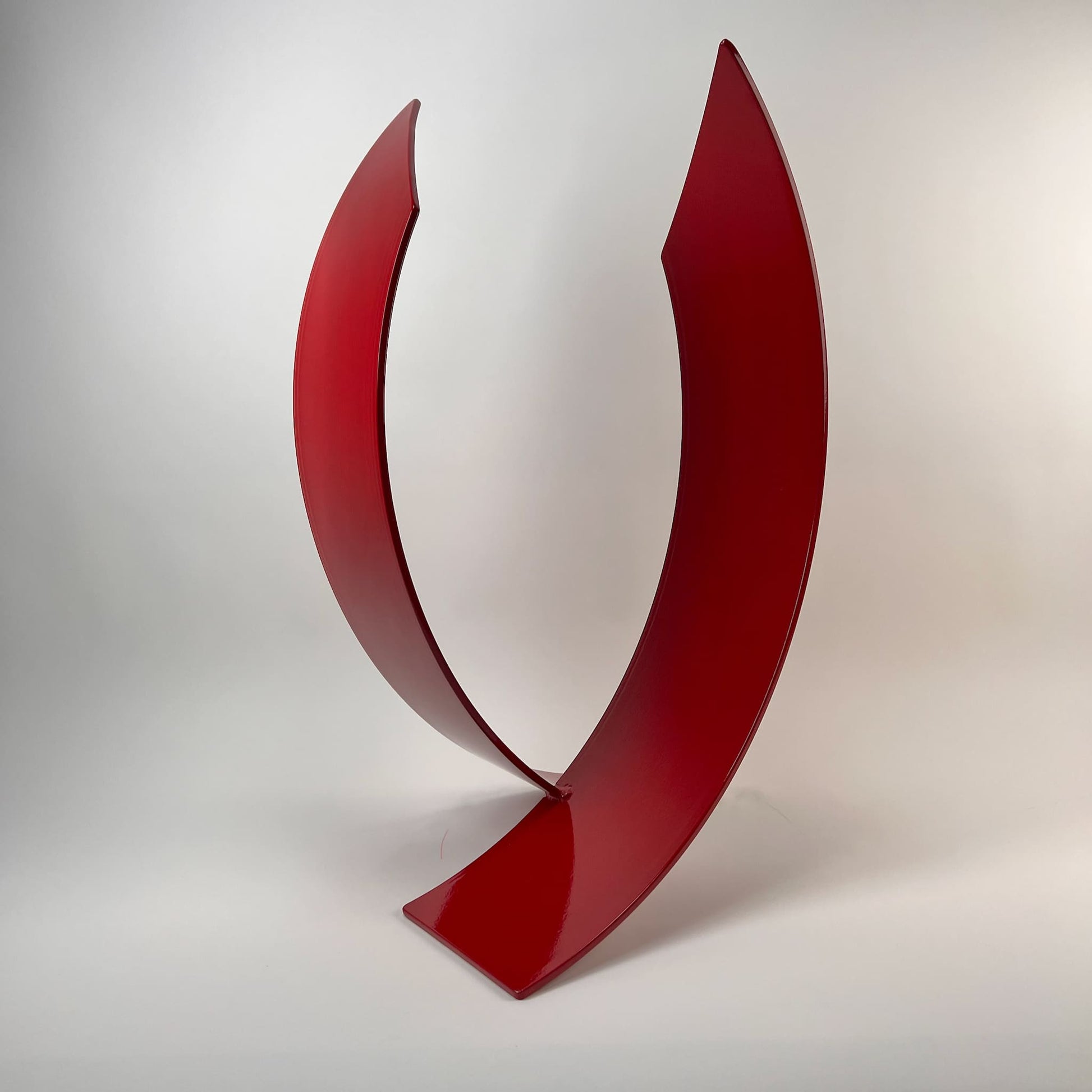 Contemporary metal sculpture Twin Flame by Ottawa artist Timothy Gordon Johnson