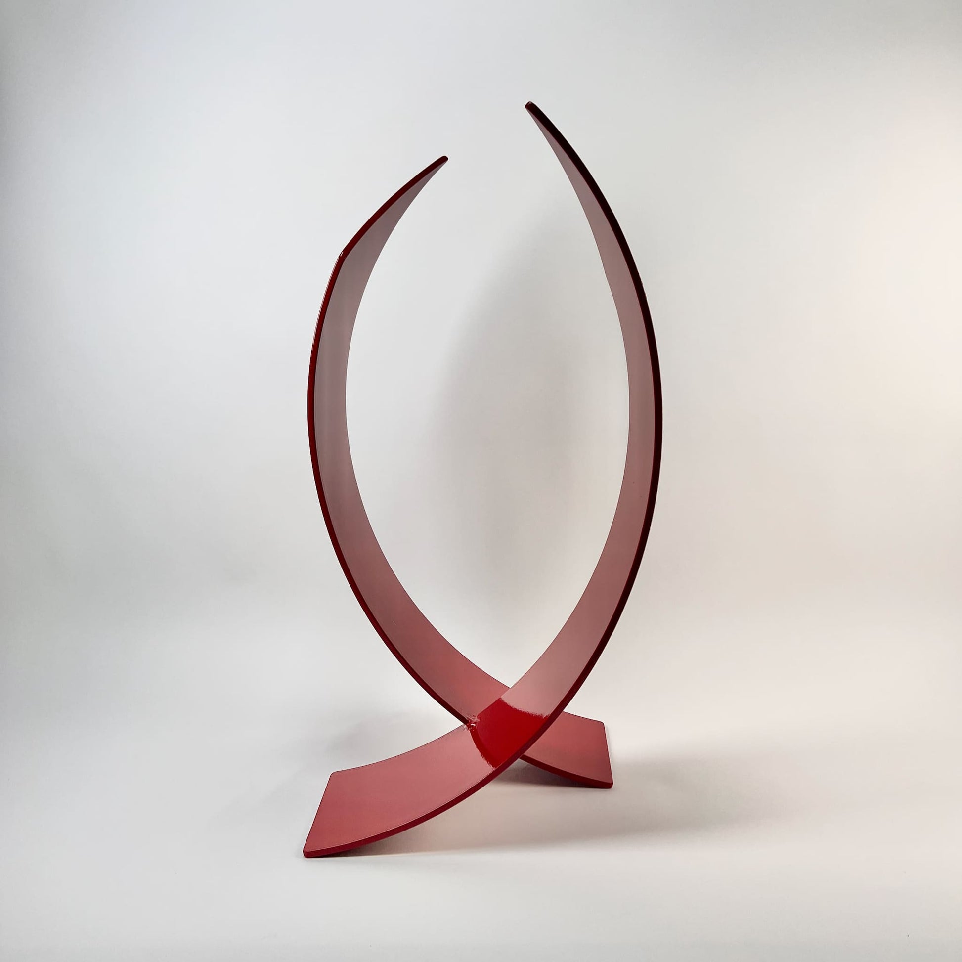 Contemporary metal sculpture Twin Flame by Ottawa artist Timothy Gordon Johnson