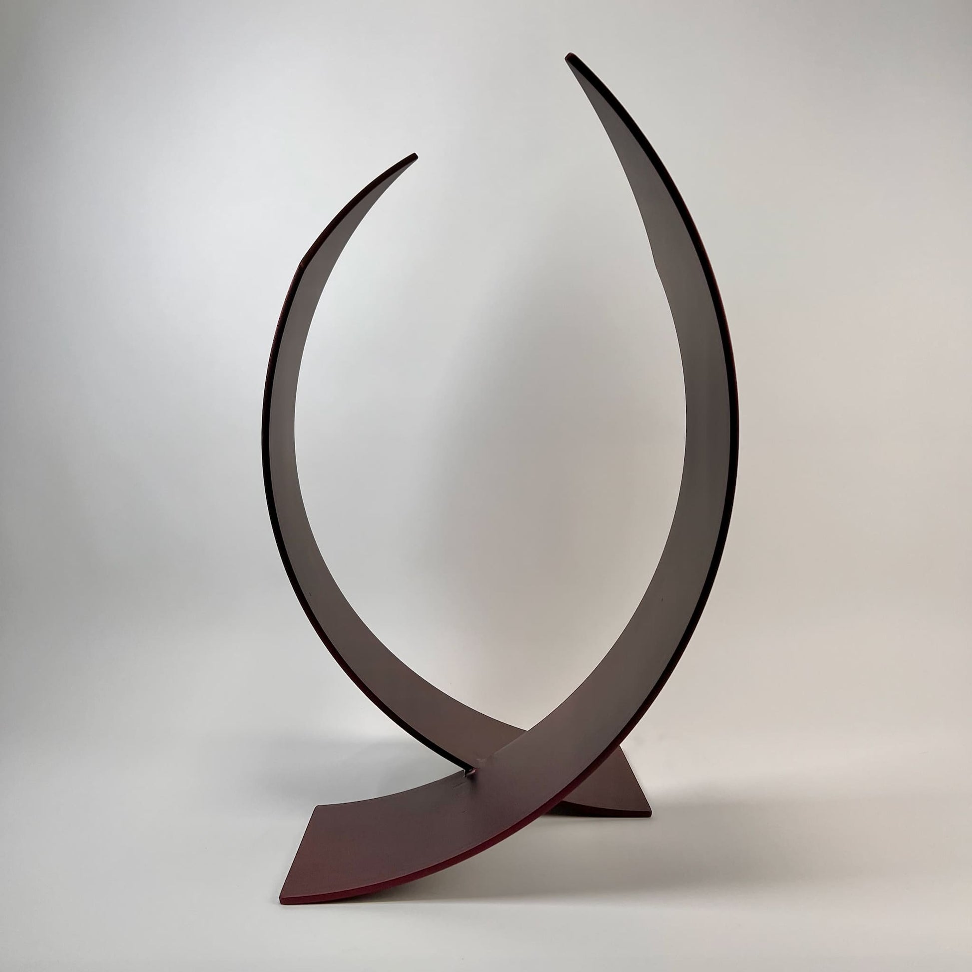 Contemporary metal sculpture Twin Flame by Ottawa artist Timothy Gordon Johnson