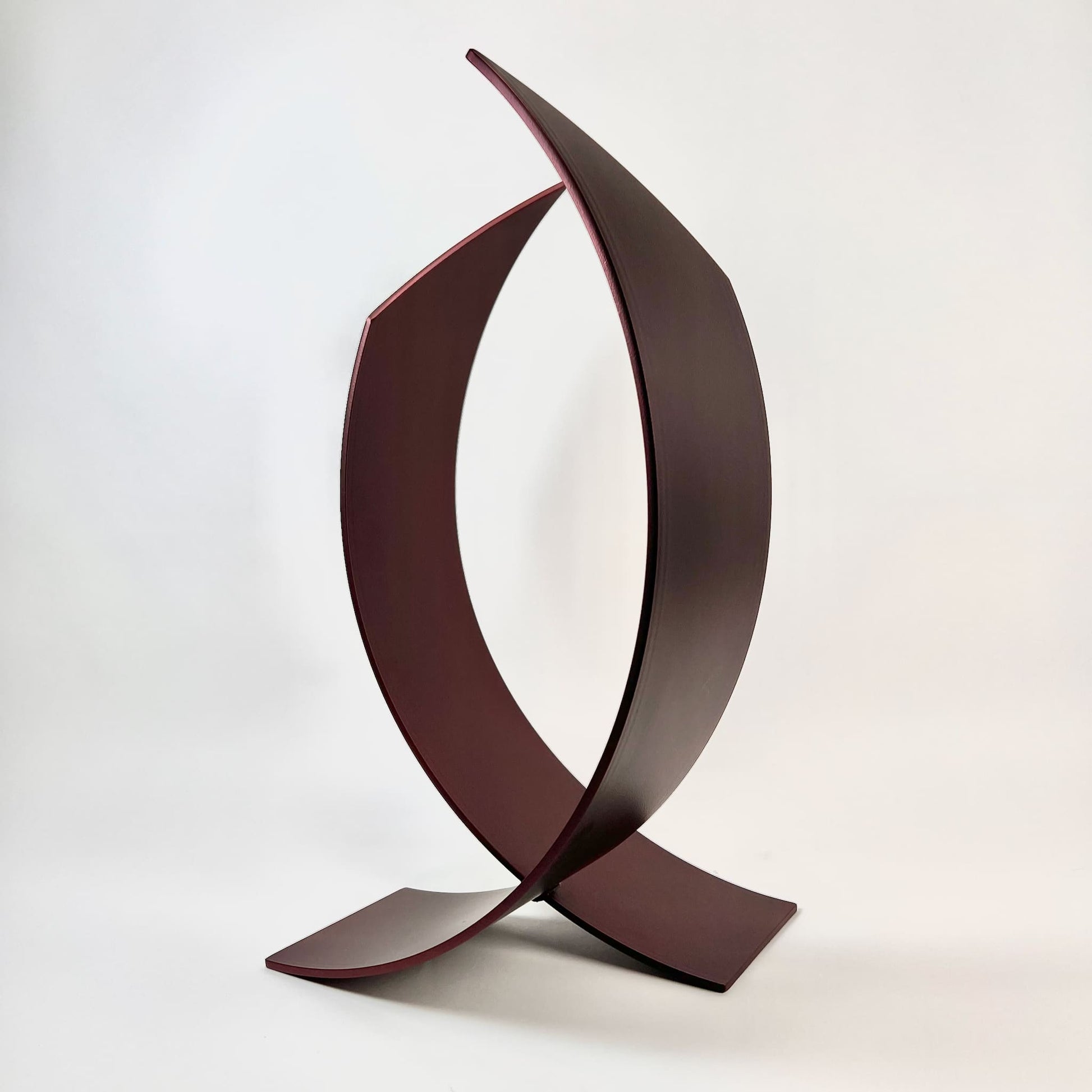 Contemporary metal sculpture Twin Flame by Ottawa artist Timothy Gordon Johnson