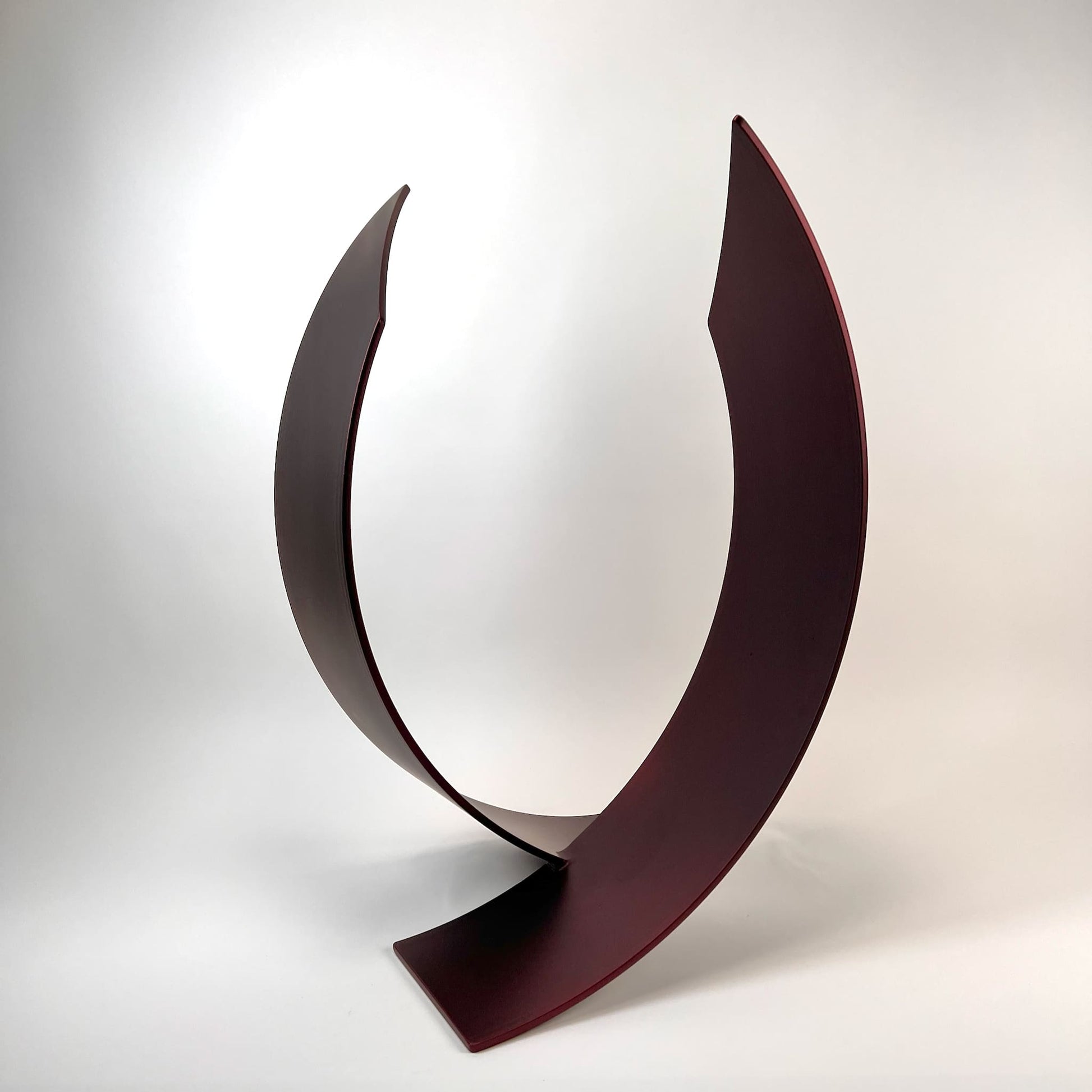 Contemporary metal sculpture Twin Flame by Ottawa artist Timothy Gordon Johnson