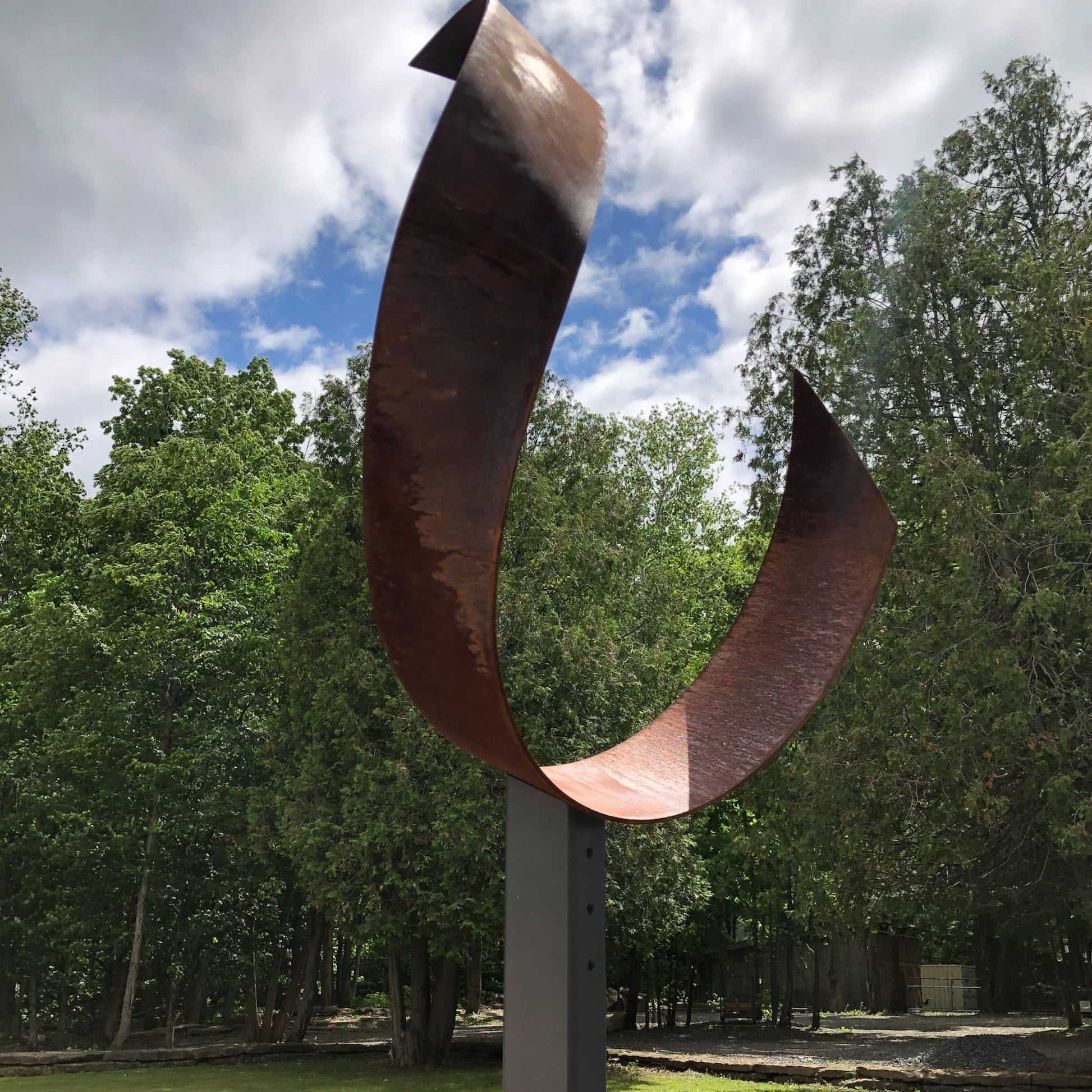  Twist Of Fate - Contemporary metal sculpture by Ottawa artist Timothy Gordon Johnson