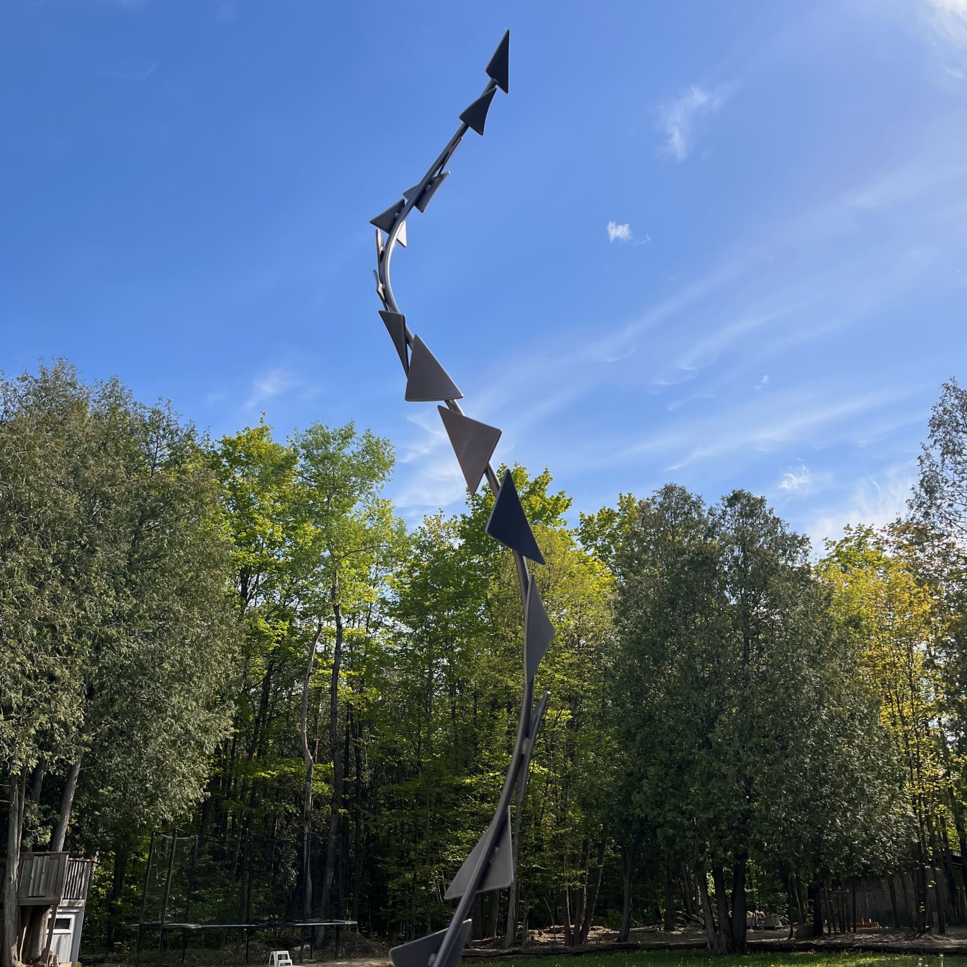 Dragon Tail - Contemporary metal sculpture by Ottawa artist Timothy Gordon Johnson