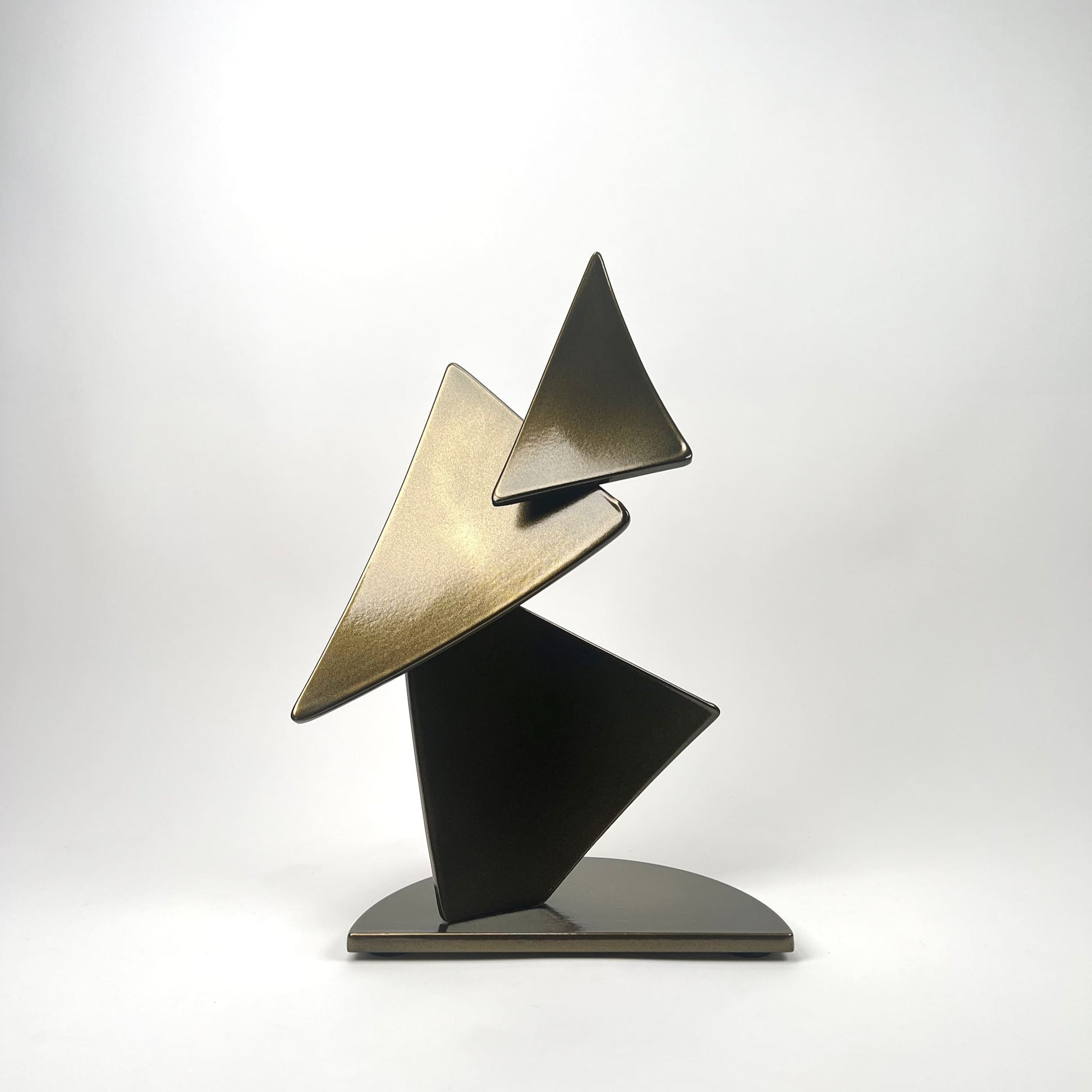 Gordon Johnson Art contemporary metal sculpture, a modern metal art series Flutter by Ottawa artist Timothy Gordon Johnson