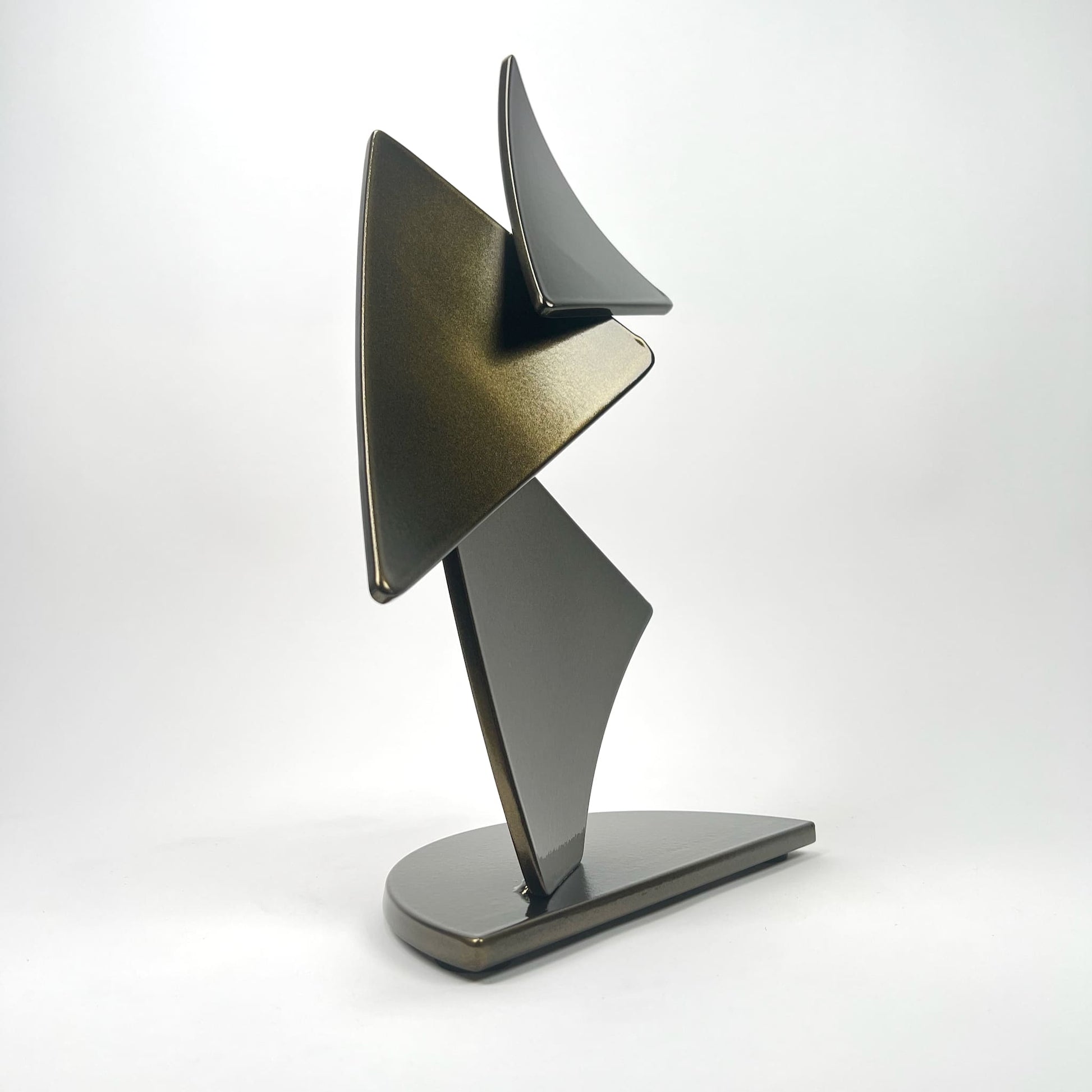 Gordon Johnson Art contemporary metal sculpture, a modern metal art series Flutter by Ottawa artist Timothy Gordon Johnson