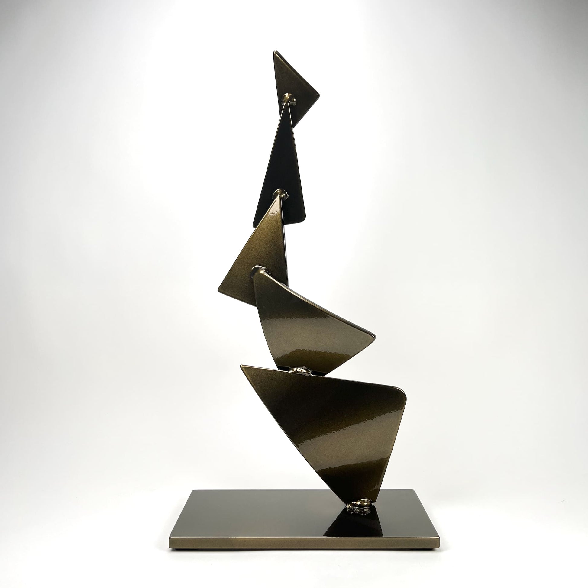 Gordon Johnson Art contemporary metal sculpture, a modern metal art series Flutter by Ottawa artist Timothy Gordon Johnson