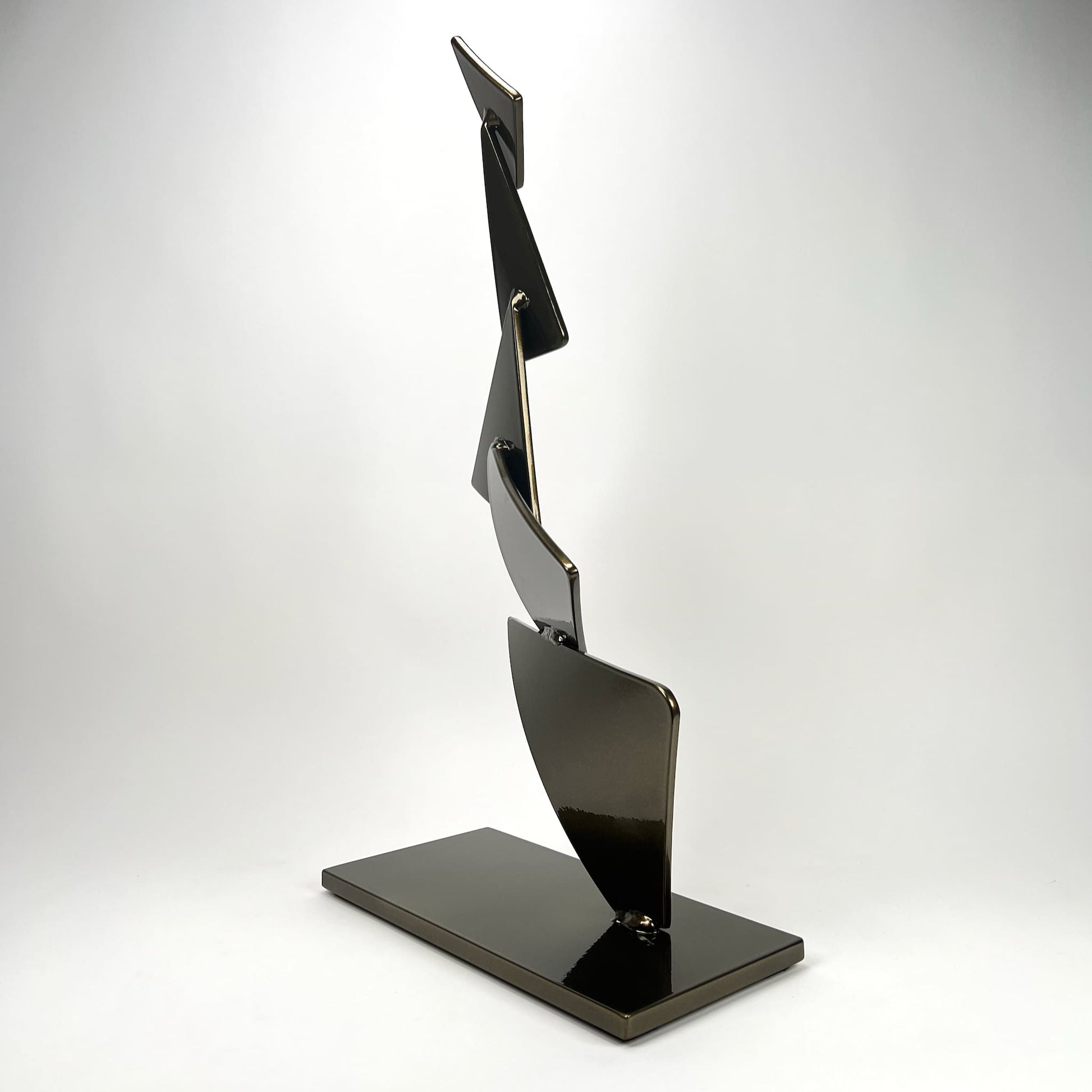 Gordon Johnson Art contemporary metal sculpture, a modern metal art series Flutter by Ottawa artist Timothy Gordon Johnson