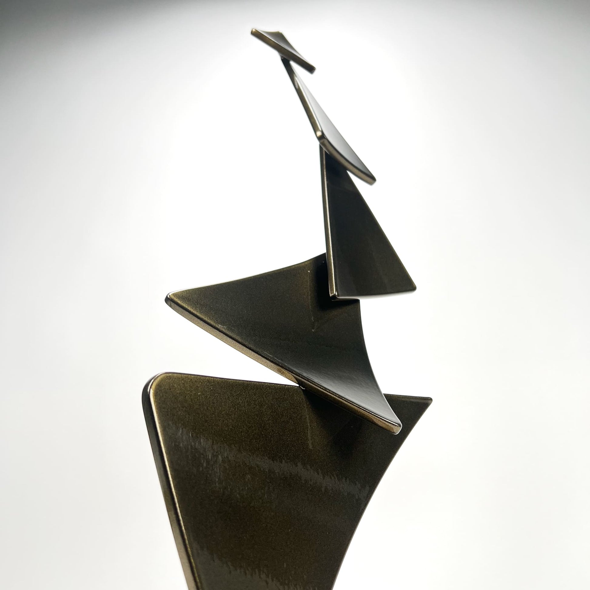 Gordon Johnson Art contemporary metal sculpture, a modern metal art series Flutter by Ottawa artist Timothy Gordon Johnson