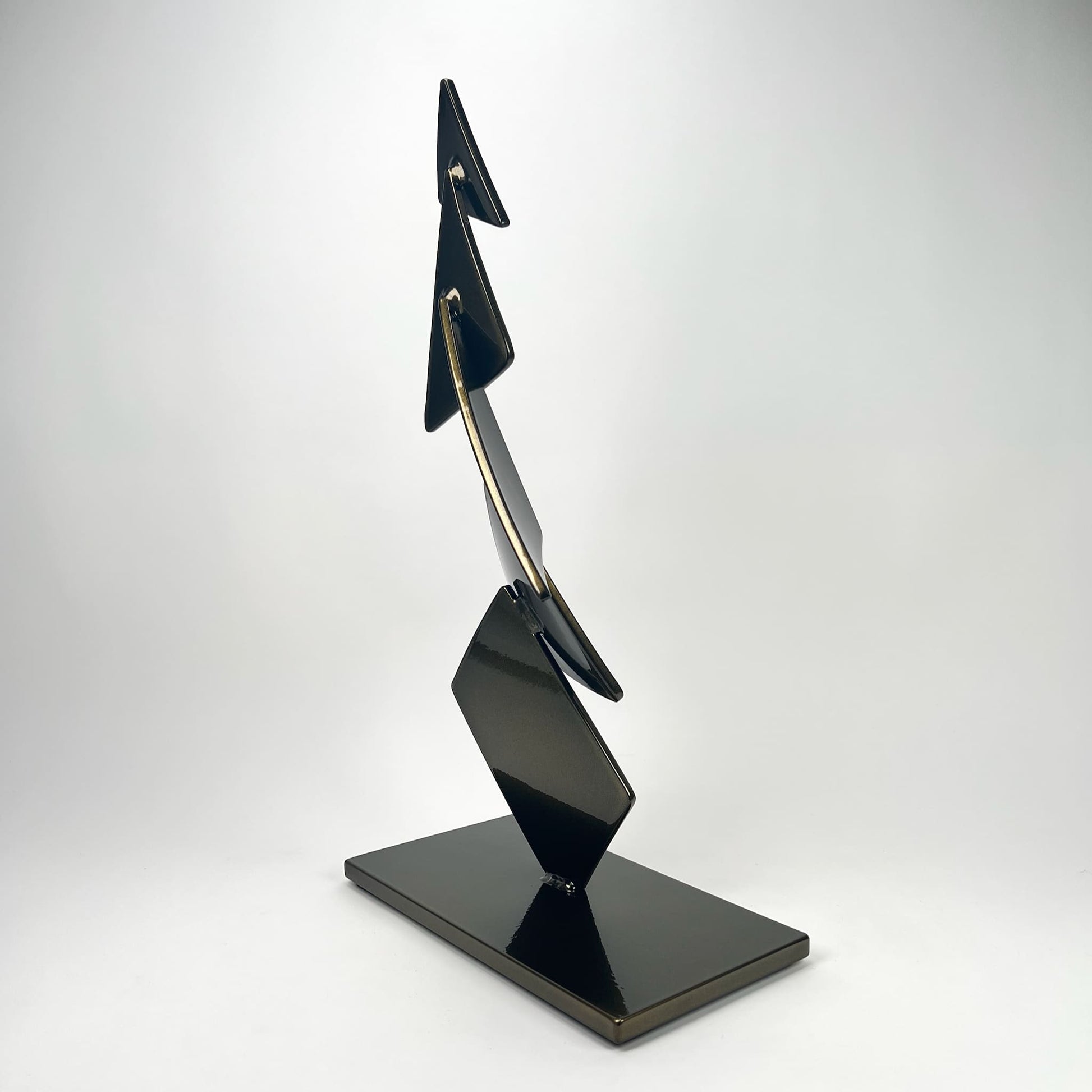 Gordon Johnson Art contemporary metal sculpture, a modern metal art series Flutter by Ottawa artist Timothy Gordon Johnson