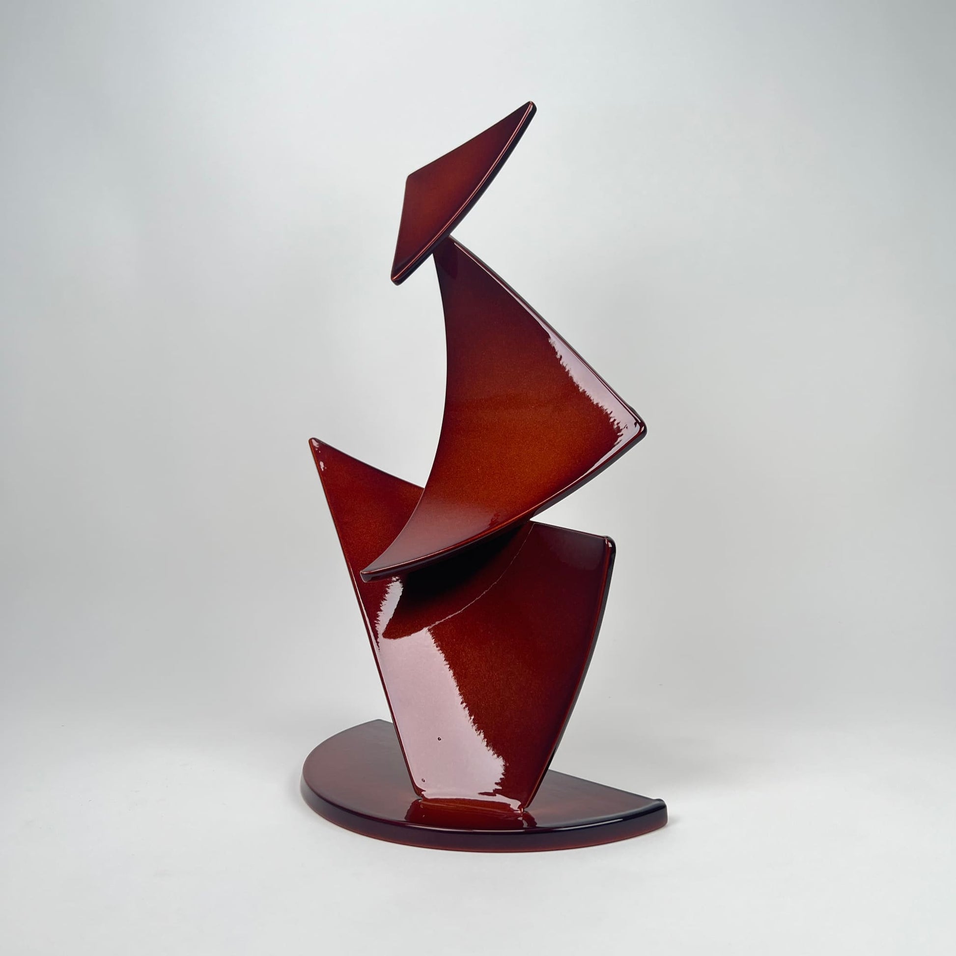 Gordon Johnson Art contemporary metal sculpture, a modern metal art series Flutter by Ottawa artist Timothy Gordon Johnson