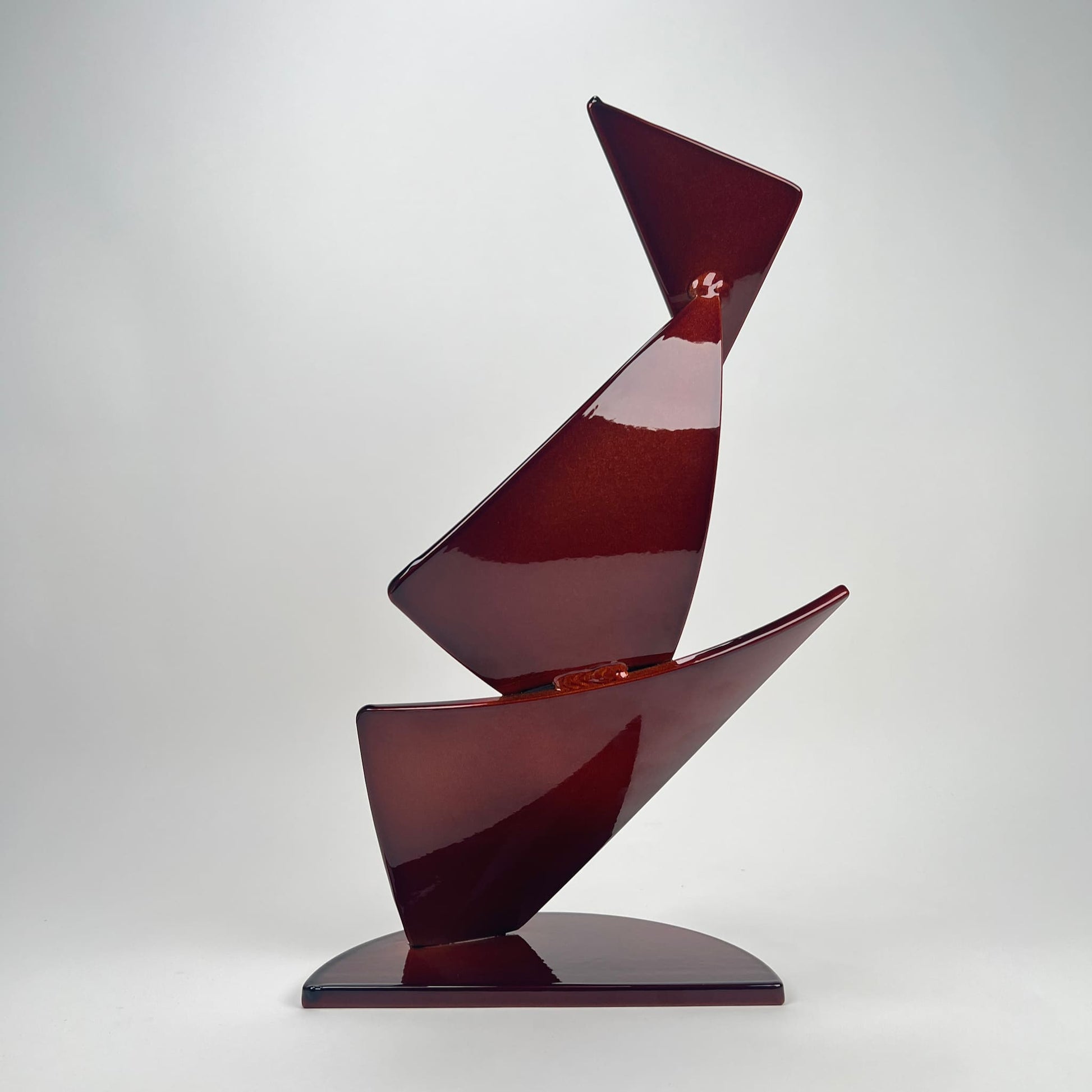 Gordon Johnson Art contemporary metal sculpture, a modern metal art series Flutter by Ottawa artist Timothy Gordon Johnson