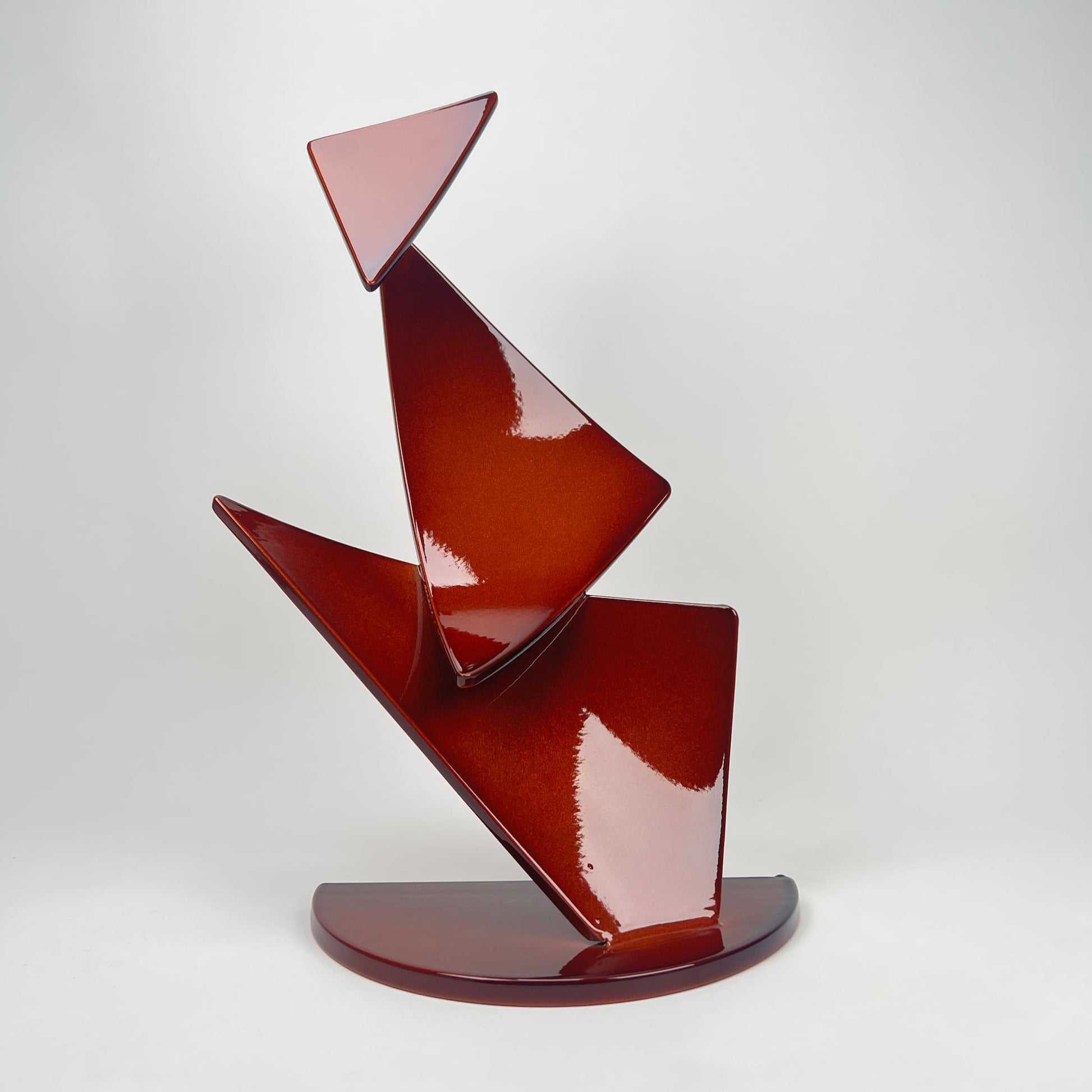 Gordon Johnson Art contemporary metal sculpture, a modern metal art series Flutter by Ottawa artist Timothy Gordon Johnson