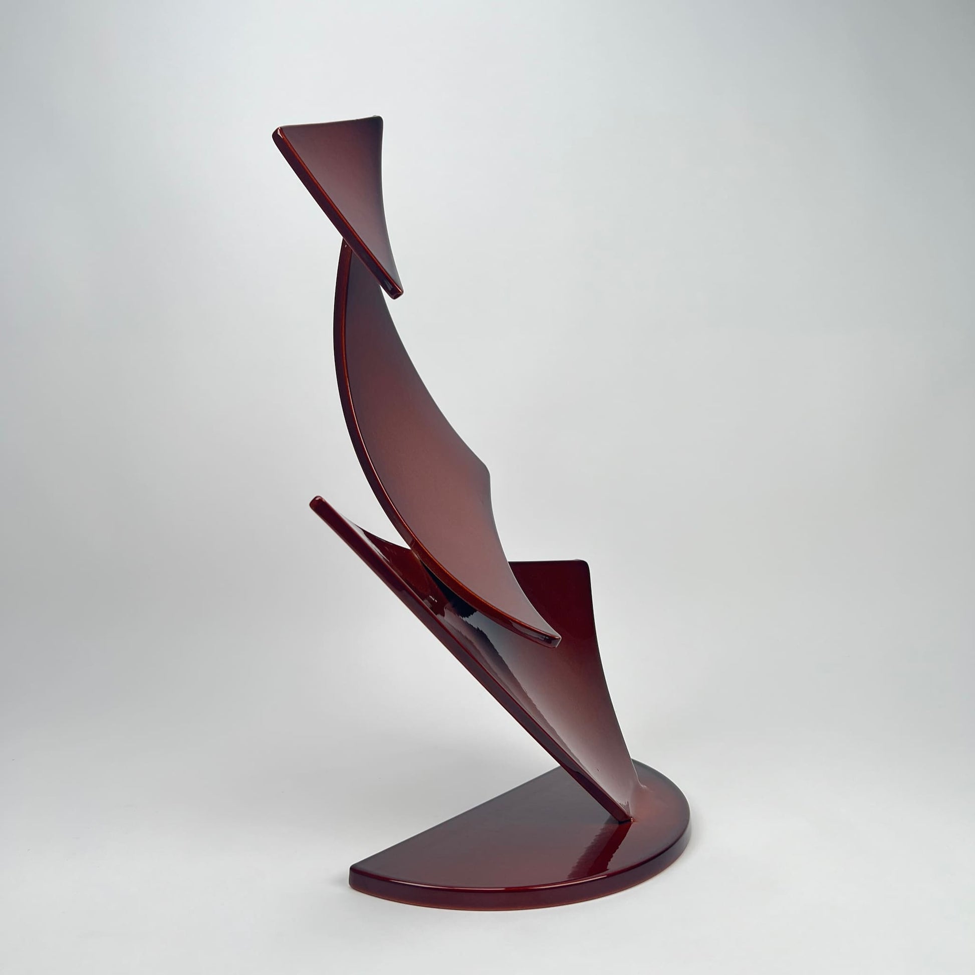 Gordon Johnson Art contemporary metal sculpture, a modern metal art series Flutter by Ottawa artist Timothy Gordon Johnson