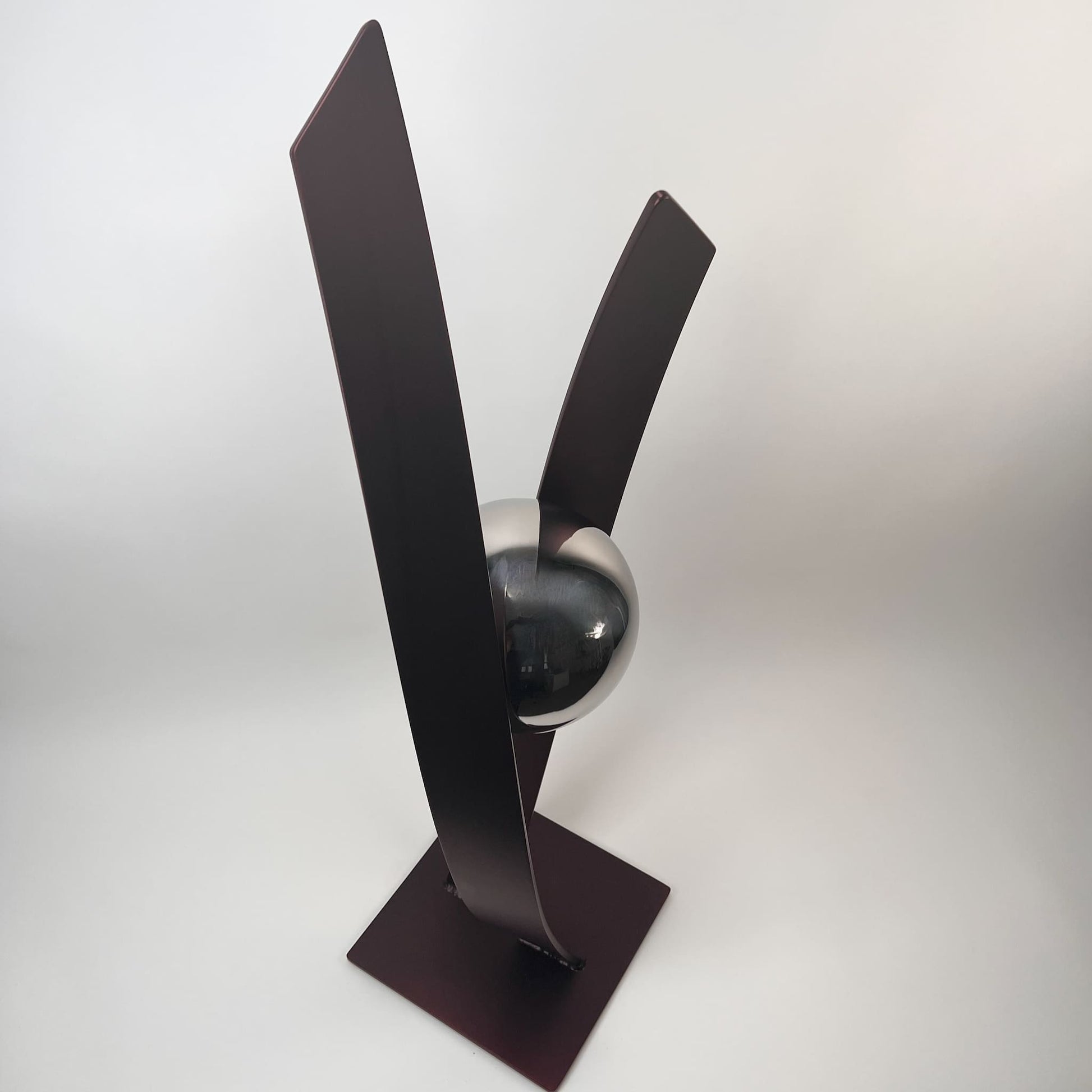 Contemporary metal sculpture series Love Is Presence by Ottawa artist Timothy Gordon Johnson.