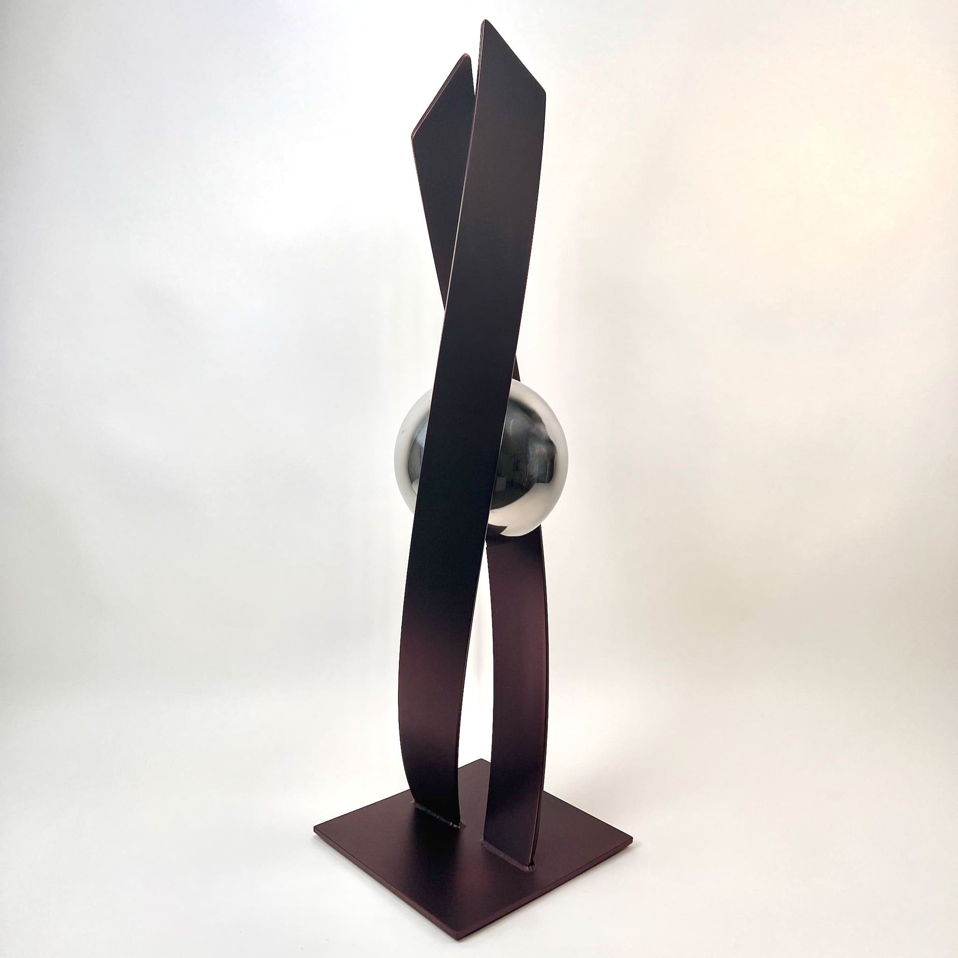 Contemporary metal sculpture series Love Is Presence by Ottawa artist Timothy Gordon Johnson.