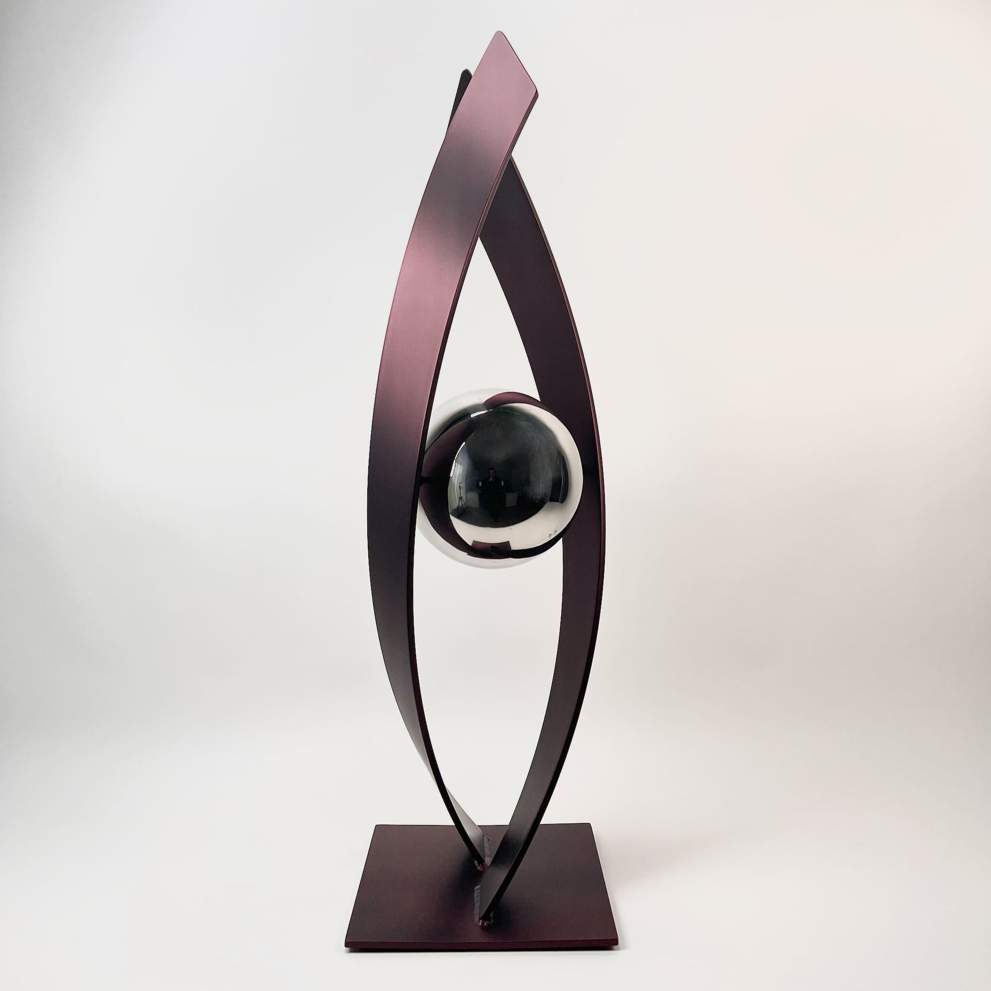 Contemporary metal sculpture series Love Is Presence by Ottawa artist Timothy Gordon Johnson.