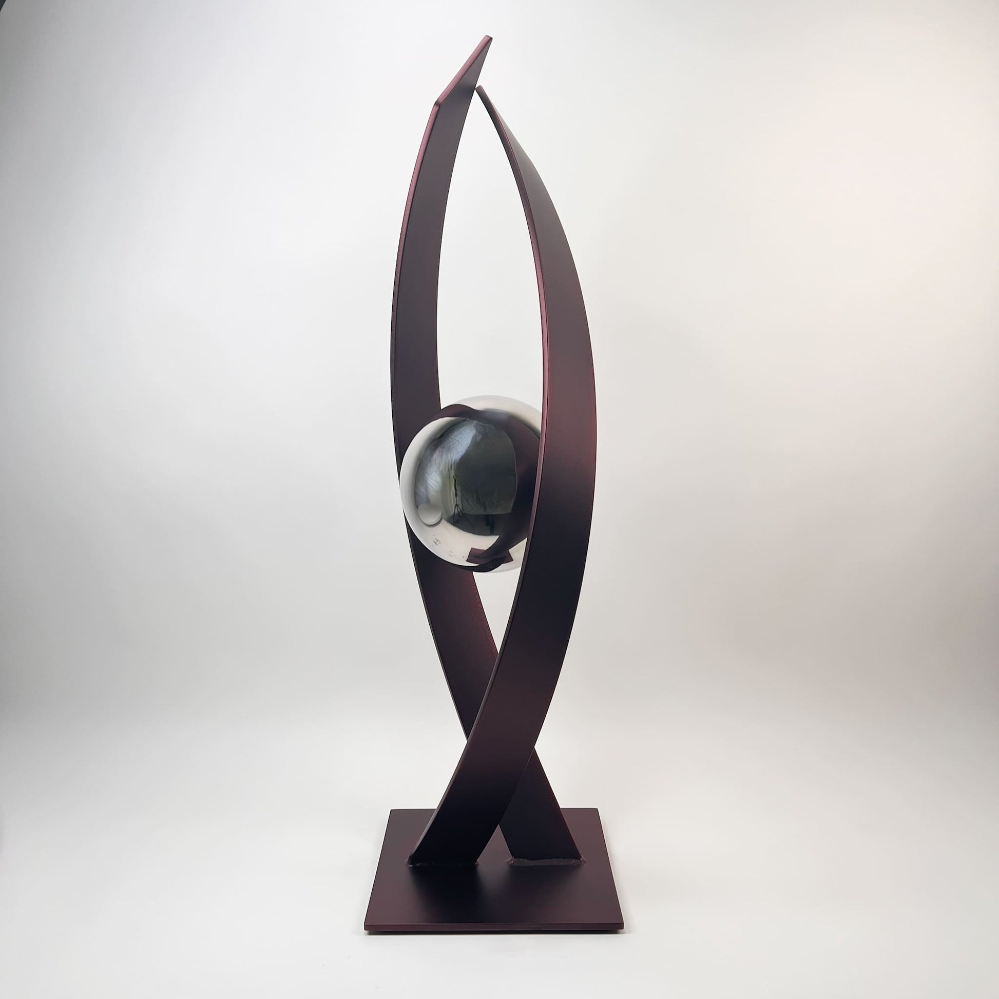 Contemporary metal sculpture series Love Is Presence by Ottawa artist Timothy Gordon Johnson.