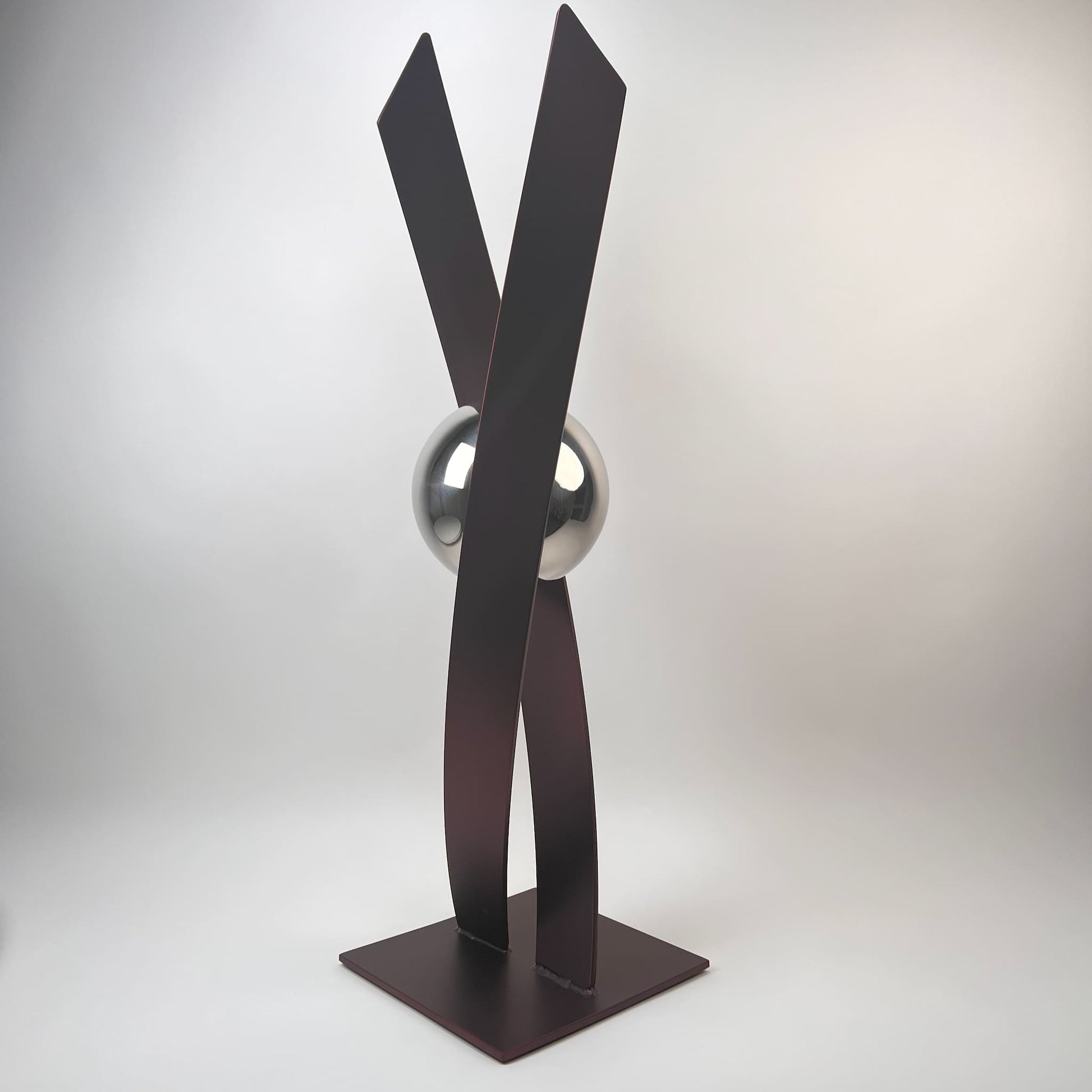 Contemporary metal sculpture series Love Is Presence by Ottawa artist Timothy Gordon Johnson.