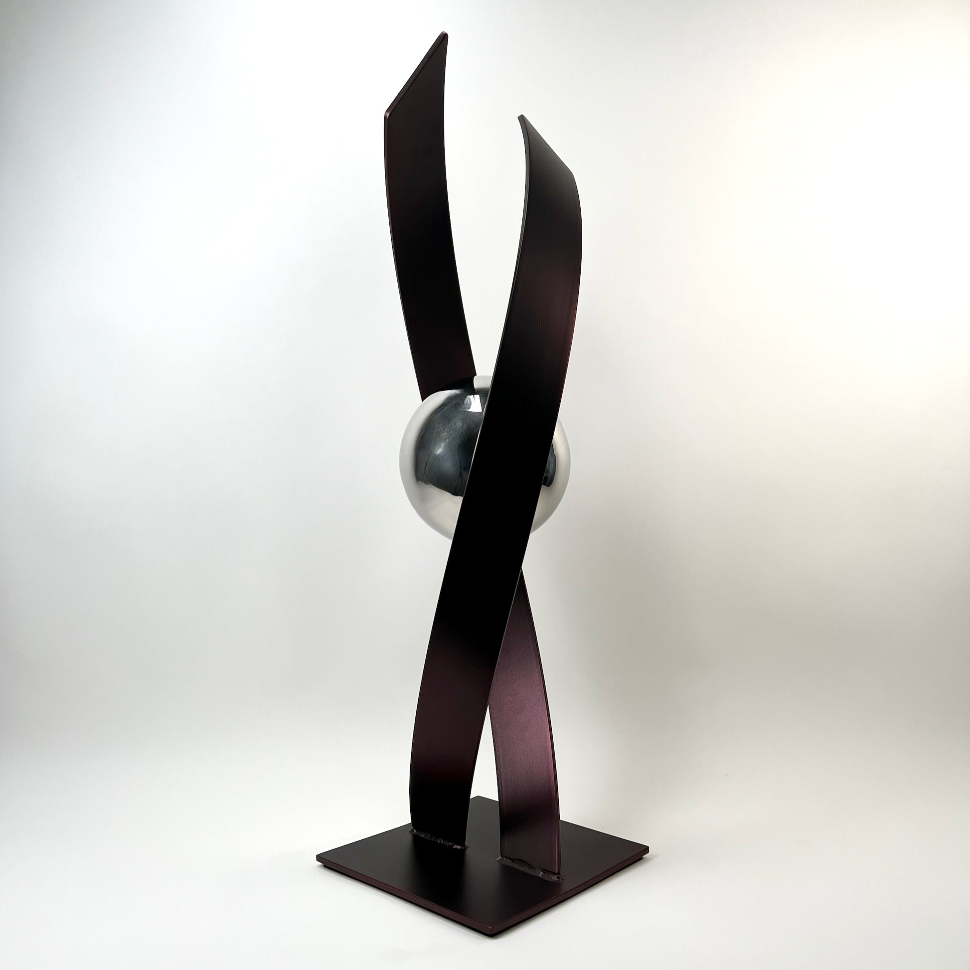 Contemporary metal sculpture series Love Is Presence by Ottawa artist Timothy Gordon Johnson.