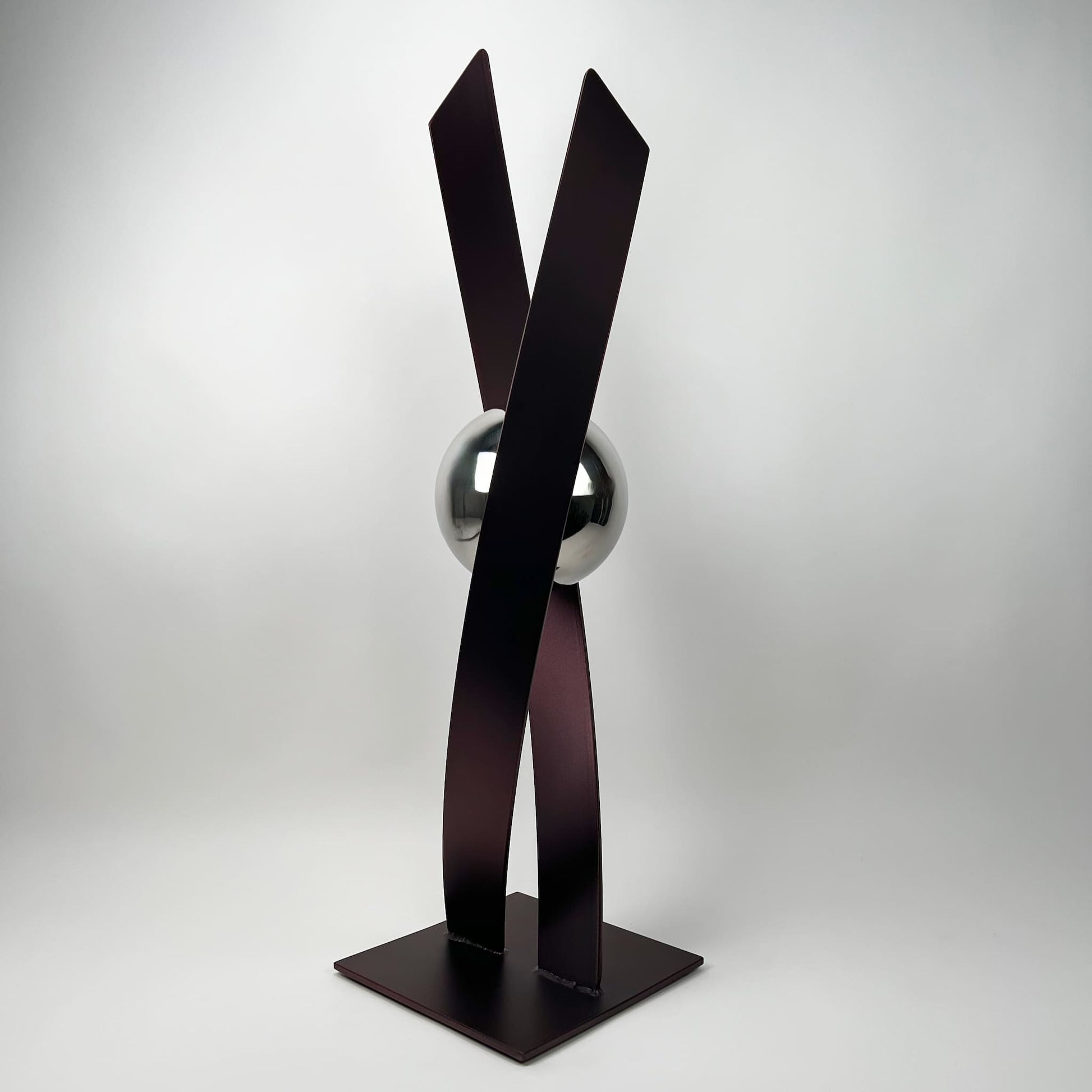 Contemporary metal sculpture series Love Is Presence by Ottawa artist Timothy Gordon Johnson.