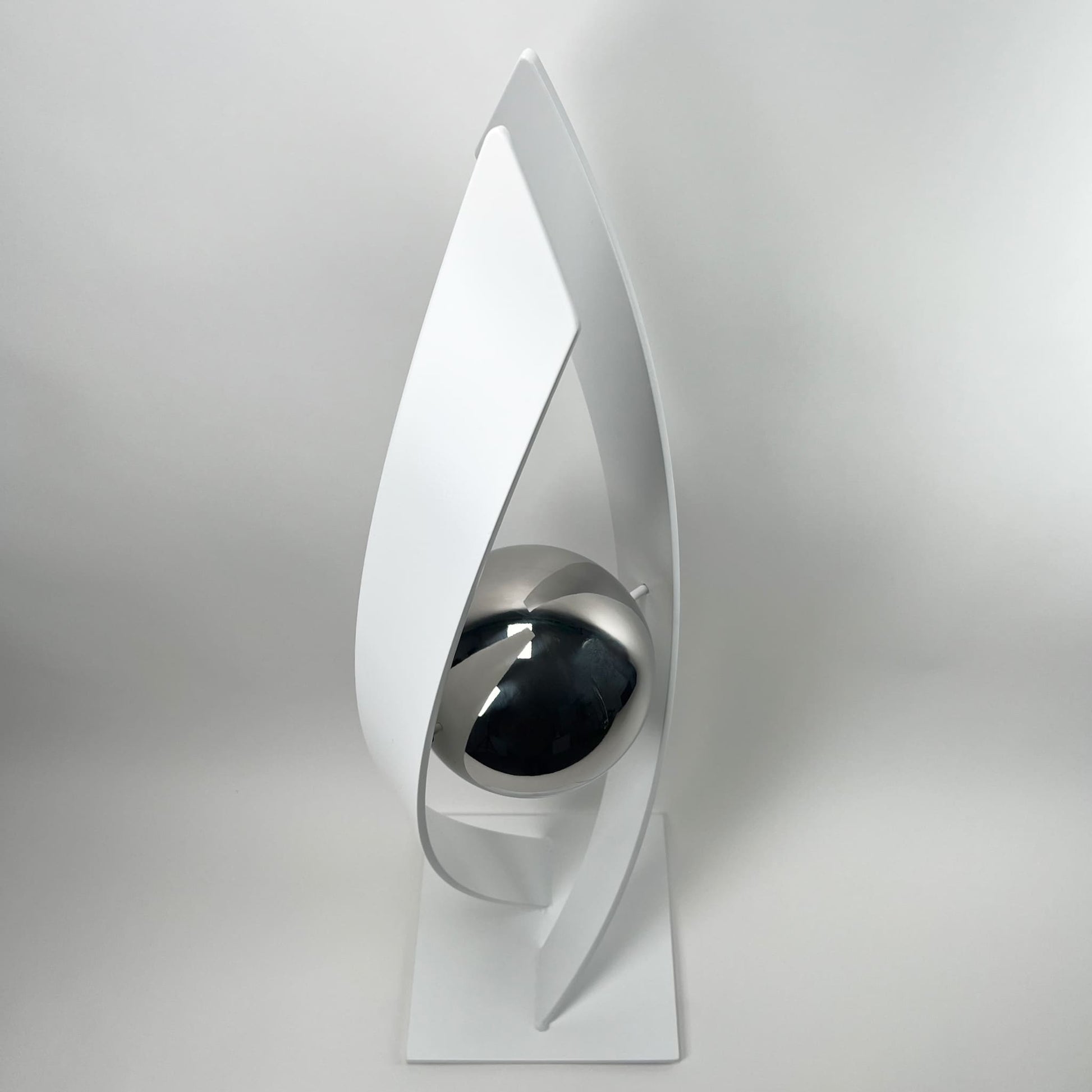 Contemporary metal sculpture series Love Is Presence by Ottawa artist Timothy Gordon Johnson.