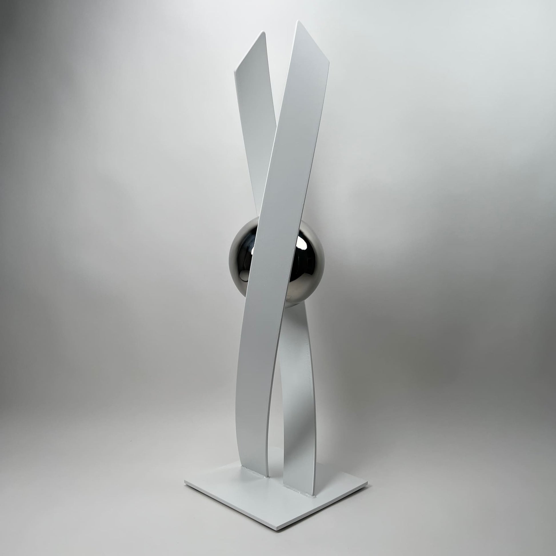 Contemporary metal sculpture series Love Is Presence by Ottawa artist Timothy Gordon Johnson.