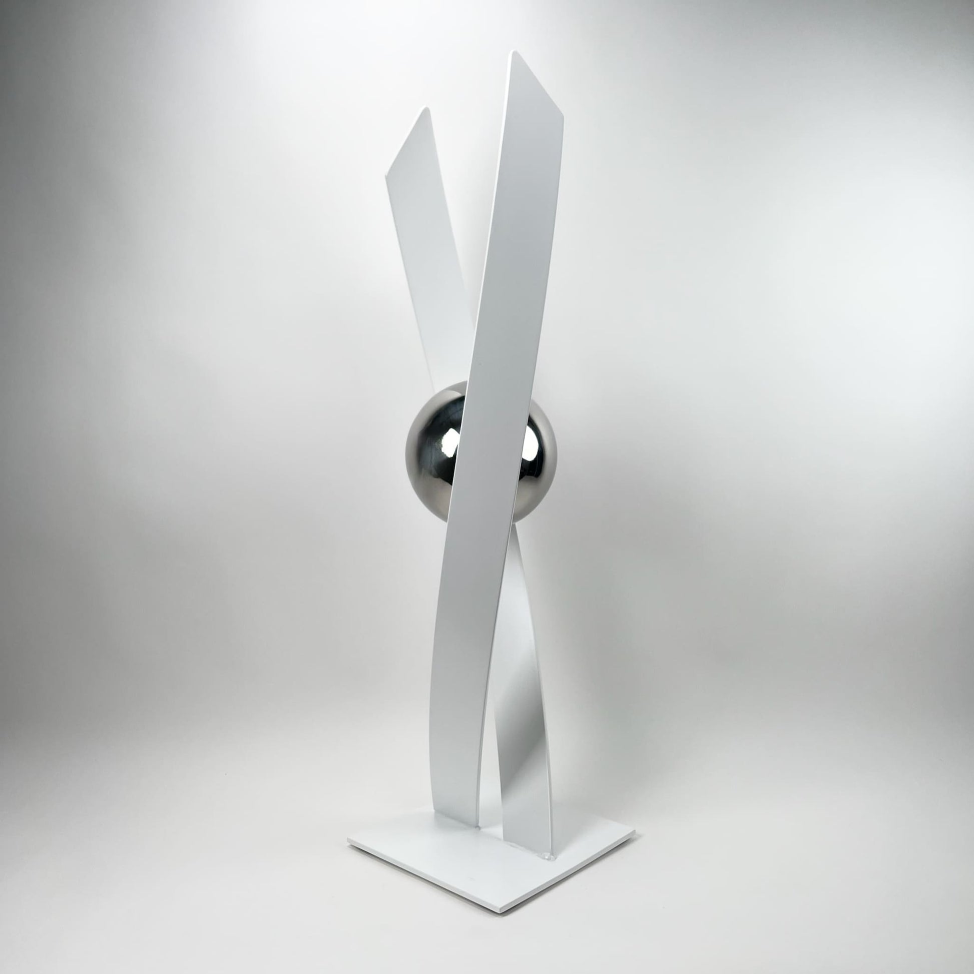 Contemporary metal sculpture series Love Is Presence by Ottawa artist Timothy Gordon Johnson.