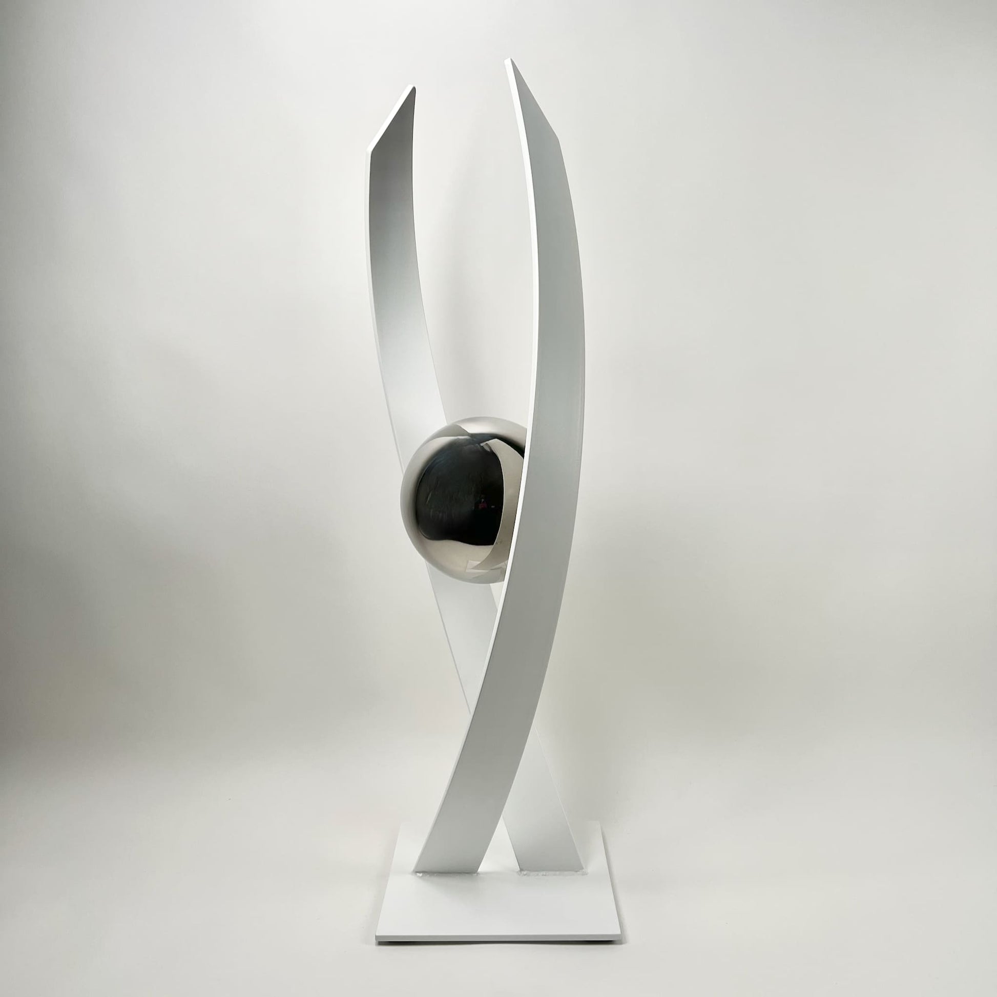 Contemporary metal sculpture series Love Is Presence by Ottawa artist Timothy Gordon Johnson.